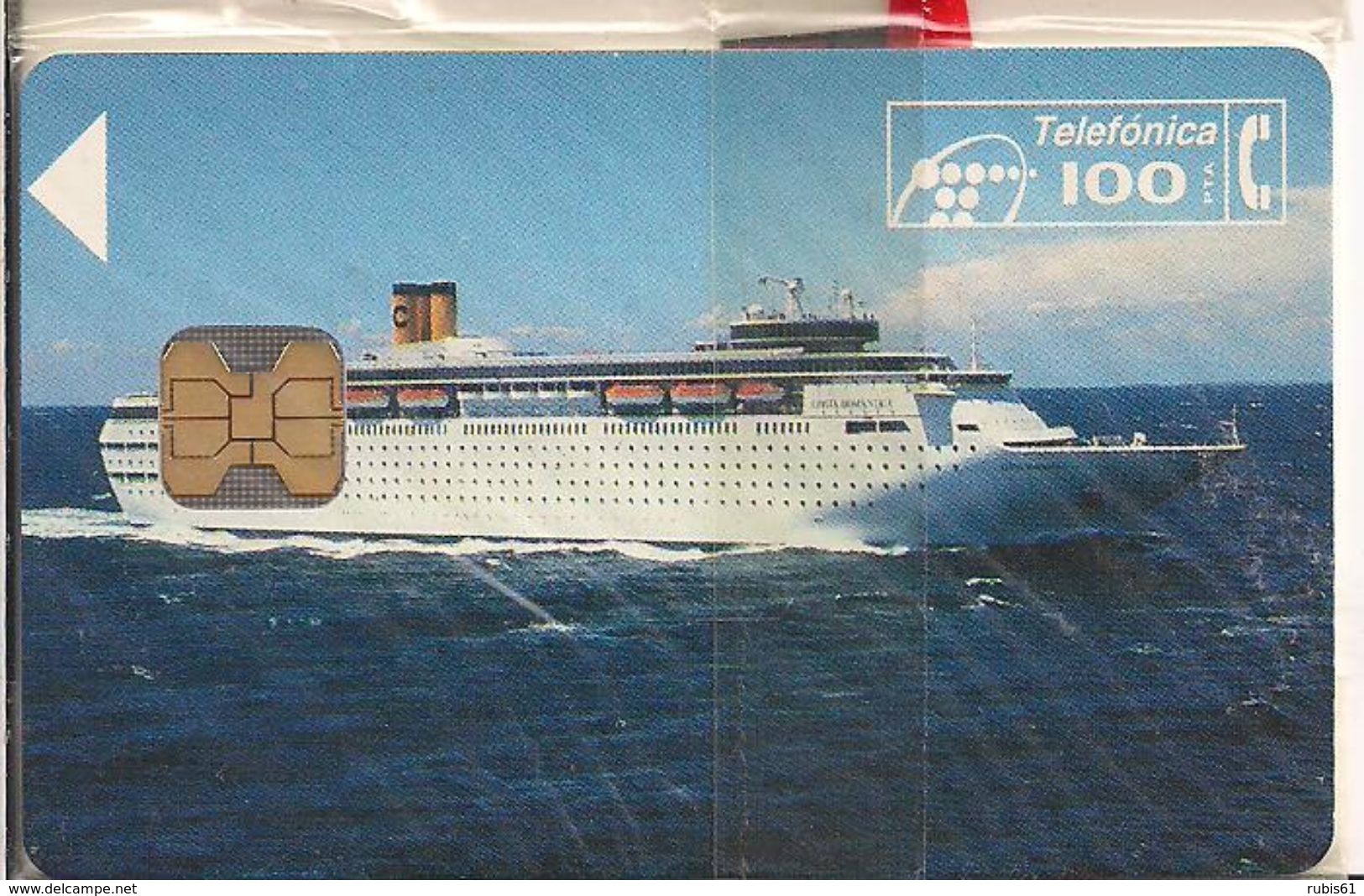 TARJETA TELEFONICA COSTA CRUCEROS TIRADA 2500 - Sin Clasificación