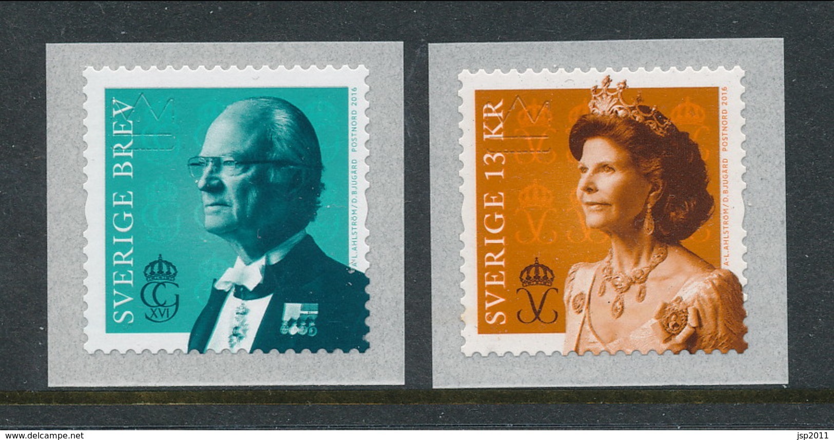 Sweden 2016. Facit # 3139-3140 -  King Gustaf XVI And Queen Silvia. MNH (**) - Unused Stamps