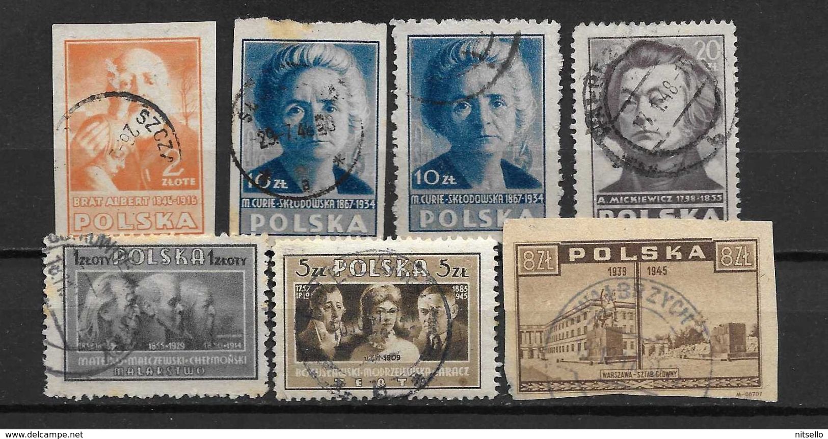 LOTE 1787  ///  POLONIA 1947             ¡¡¡¡ LIQUIDATION !!!! - Used Stamps