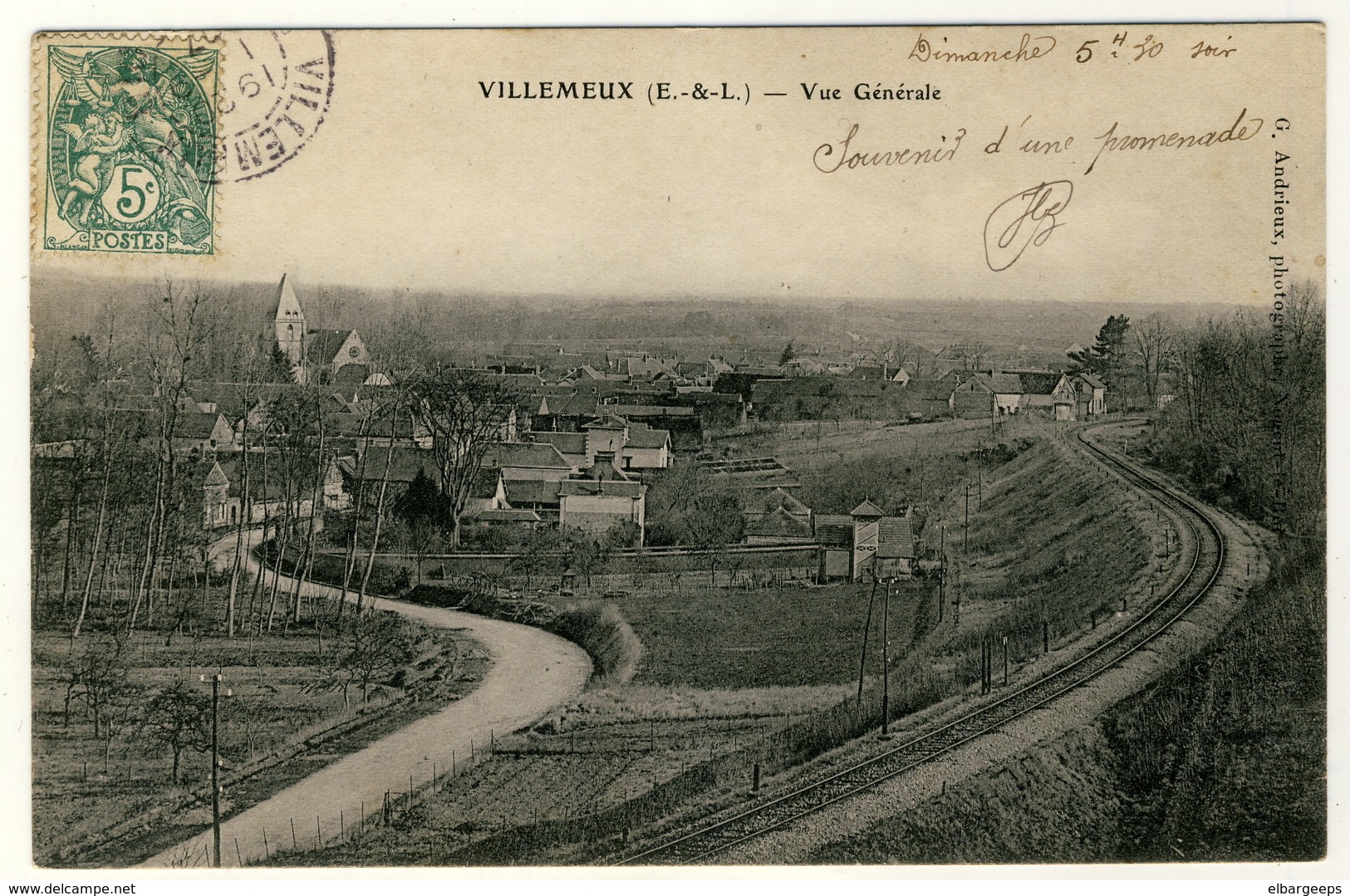 Villemeux   - Vue Générale ..... Année 1907 - Villemeux-sur-Eure