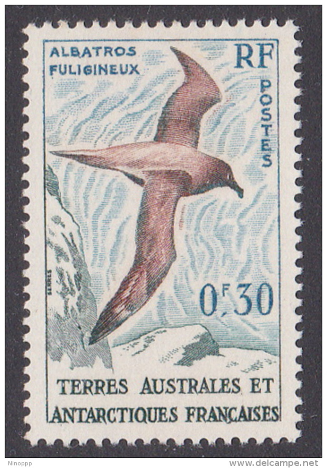 French Southern And Antarctic Territory SG 2 1956 Definitives 30c Light Mantled Albatross MNH - Unused Stamps