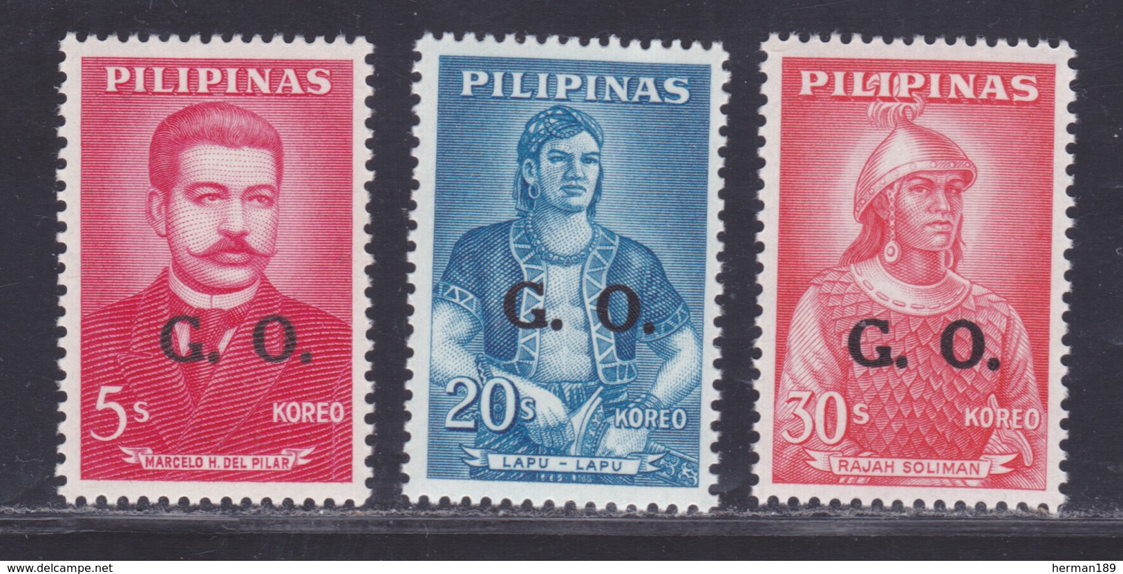 PHILIPPINES SERVICE N°   89, 93, 94 ** MNH Neufs Sans Charnière, TB (D1927) G.O. = Gawaing Opisyal - Philippines
