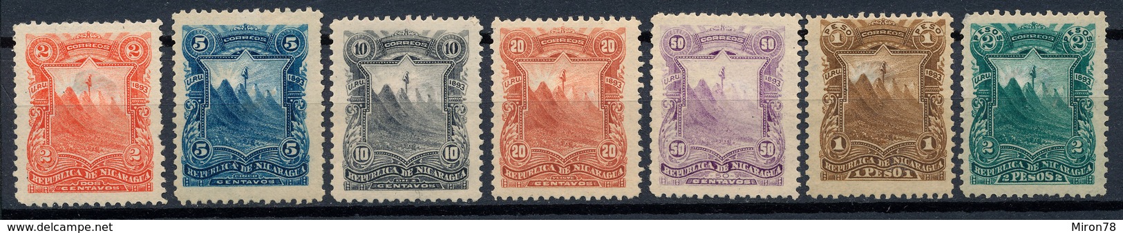 Stamp Nicaragua 1893 Mint Lot#12 - Nicaragua