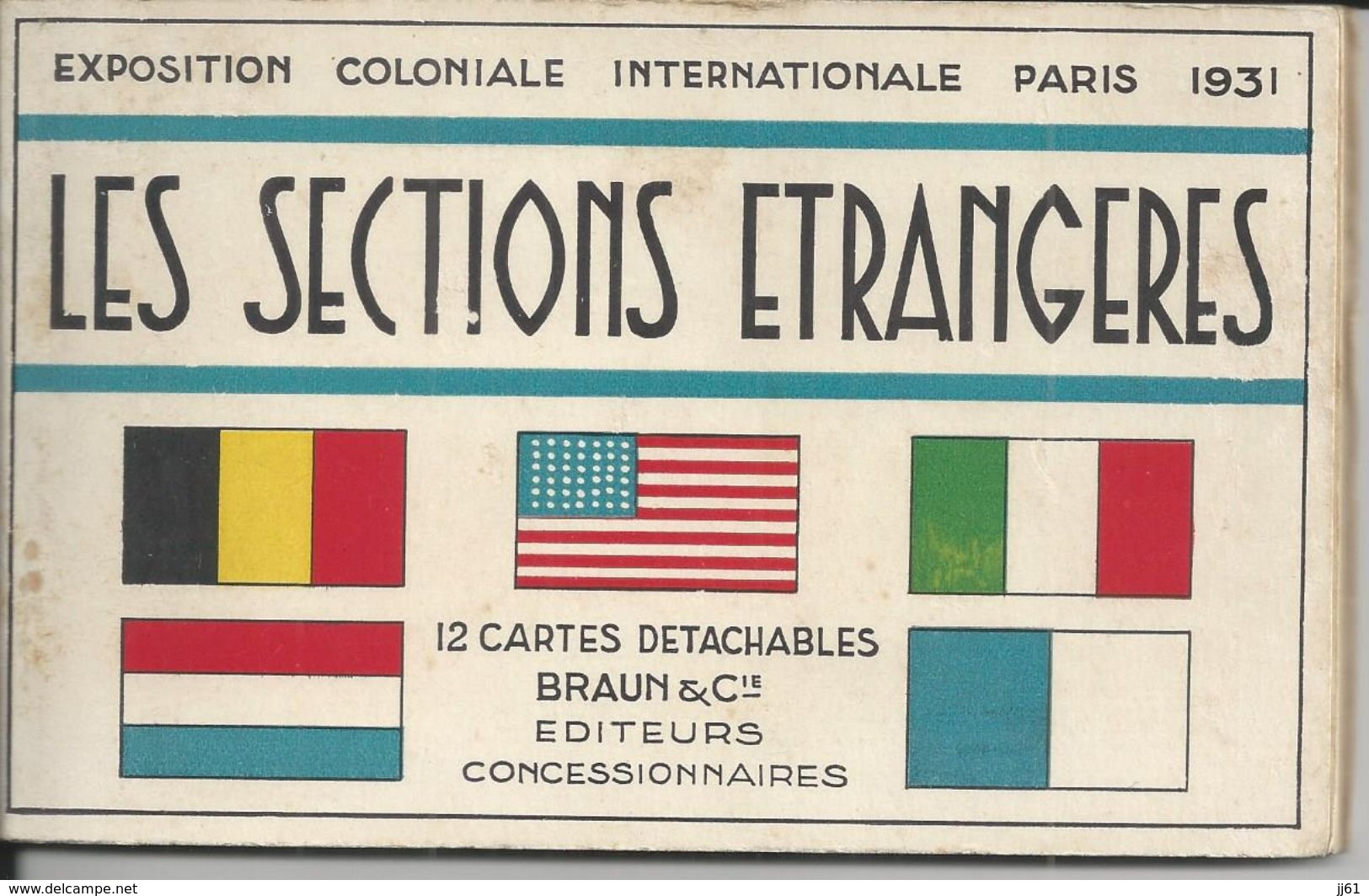 PARIS EXPOSITION COLONIALE INTERNATIONALE 1931 LES SECTIONS ETRANGERES ALBUM DE 12 CARTES POSTALES COMPLET 1 DE DETACHER - Expositions