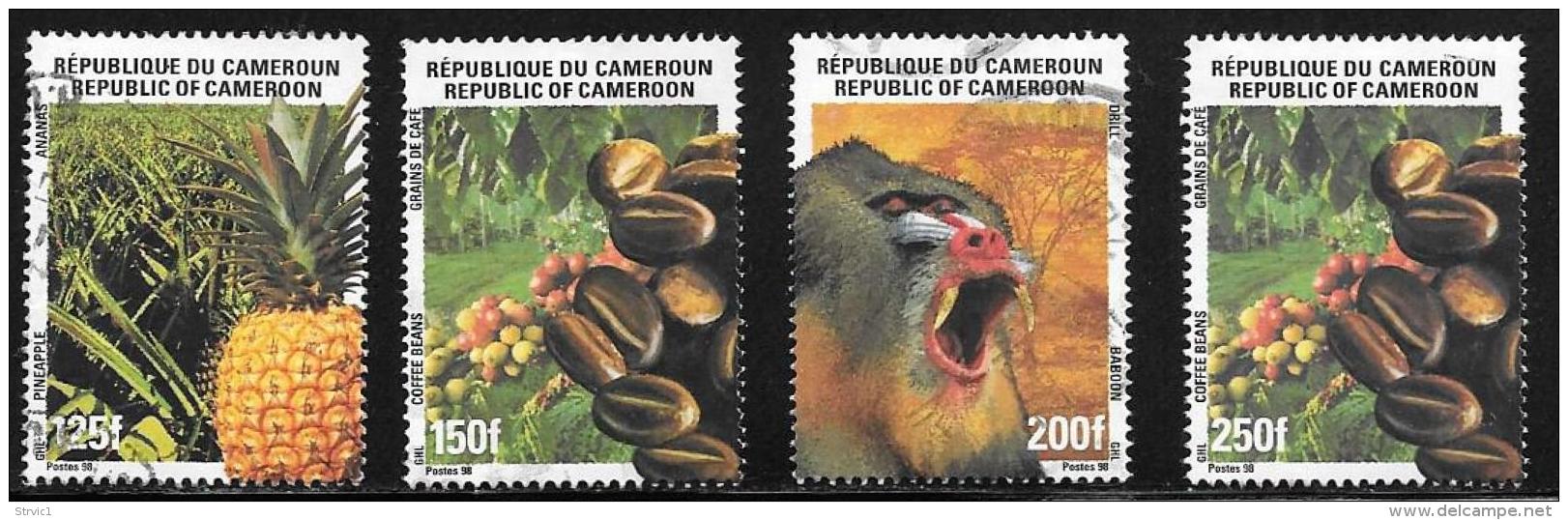 Cameroun, Scott # 930, 930A,931-2 Used Flora And Fauna, 2000 - Cameroon (1960-...)