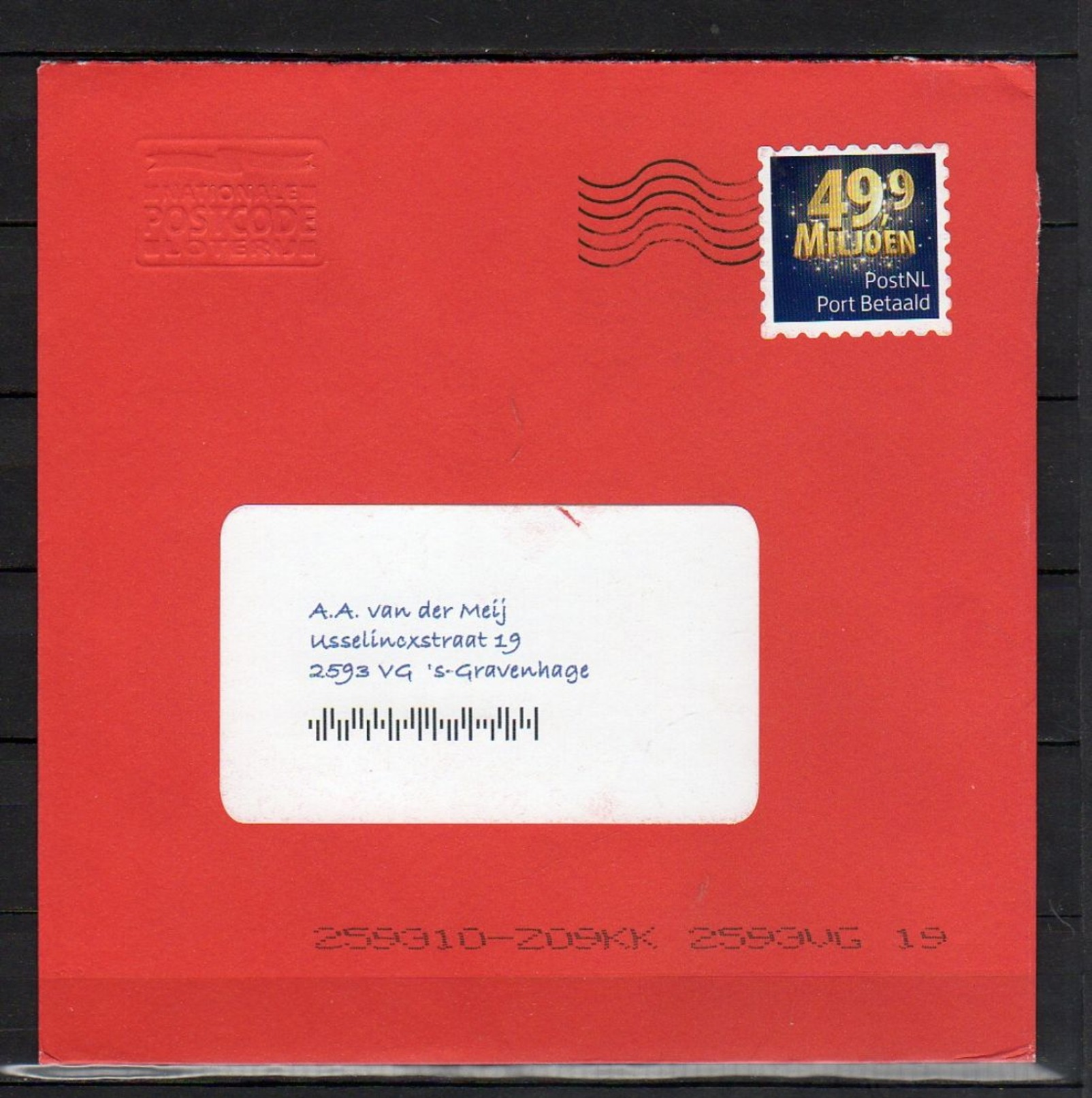 Port Betaald Postage Paid 49,9 Mln. Post NL (ED-3) - Lettres & Documents