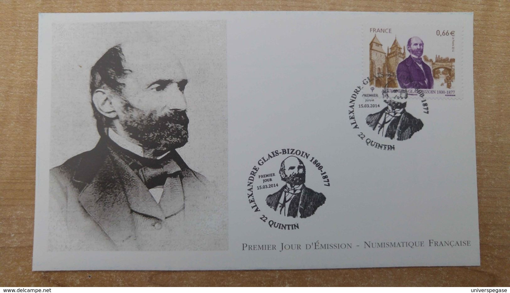 FDC - N°4842 -Alexandre Glais-Bizoin - Cathédrale Et Le Pont De Saint-Brieuc - 2010-2019