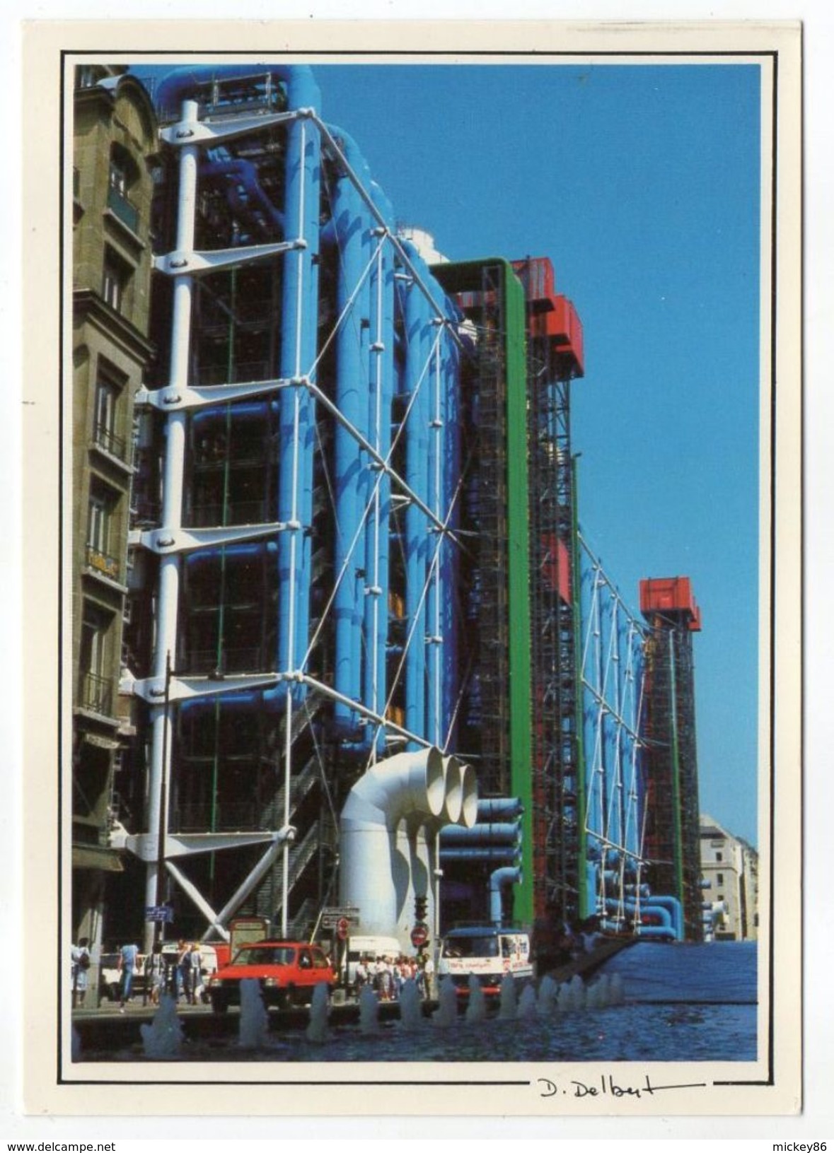 PARIS 4° --1989-- Centre National D'Art Et De Culture Georges Pompidou....Beaubourg Ou L'Art Moderne (voiture) - Arrondissement: 06