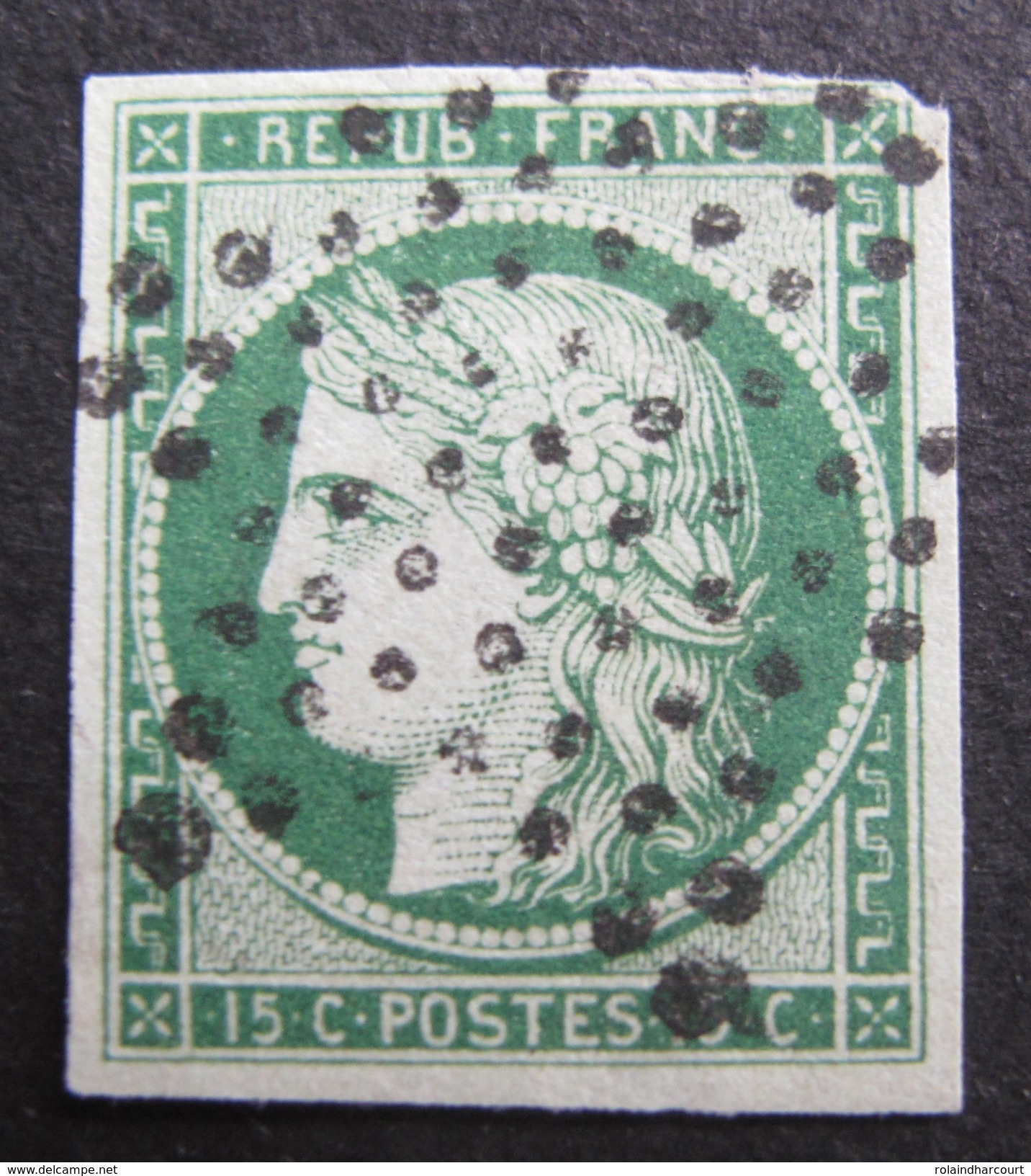 LOT R1595/41 - CERES N°2b - SUPERBE ETOILE MUETTE DE PARIS - Cote : 1200,00 € - EXCEPTIONNEL ☛ DEPART A 1 EURO - 1849-1850 Cérès