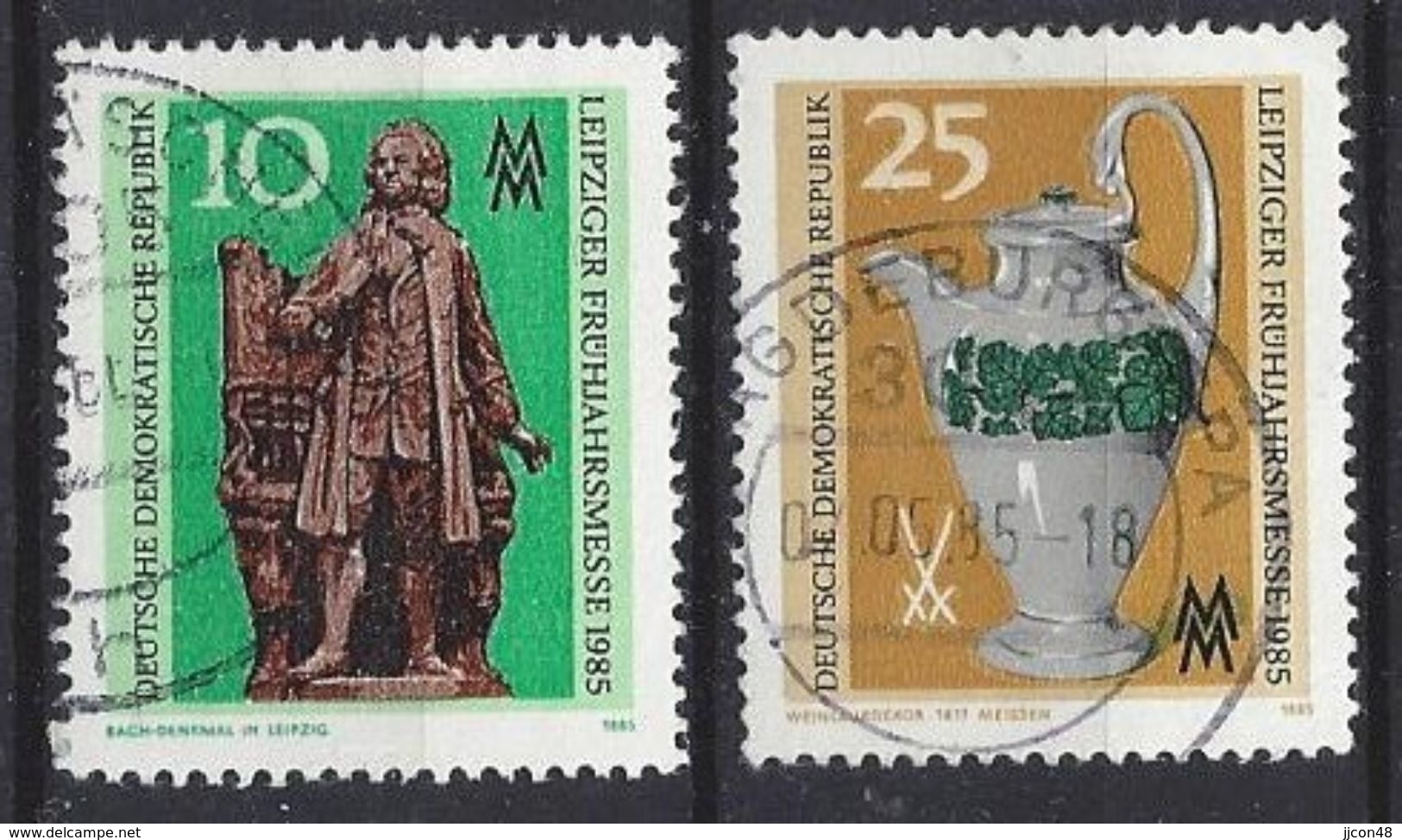 Germany (DDR) 1985 Leipziger Fruhjahrsmesse  (o) Mi.2929-2930 - Used Stamps