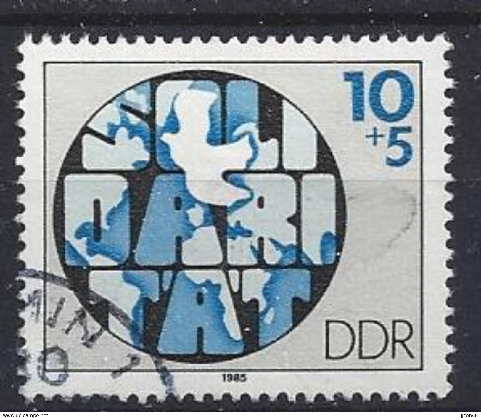 Germany (DDR) 1985 Solidaritat  (o) Mi.2950 - Oblitérés