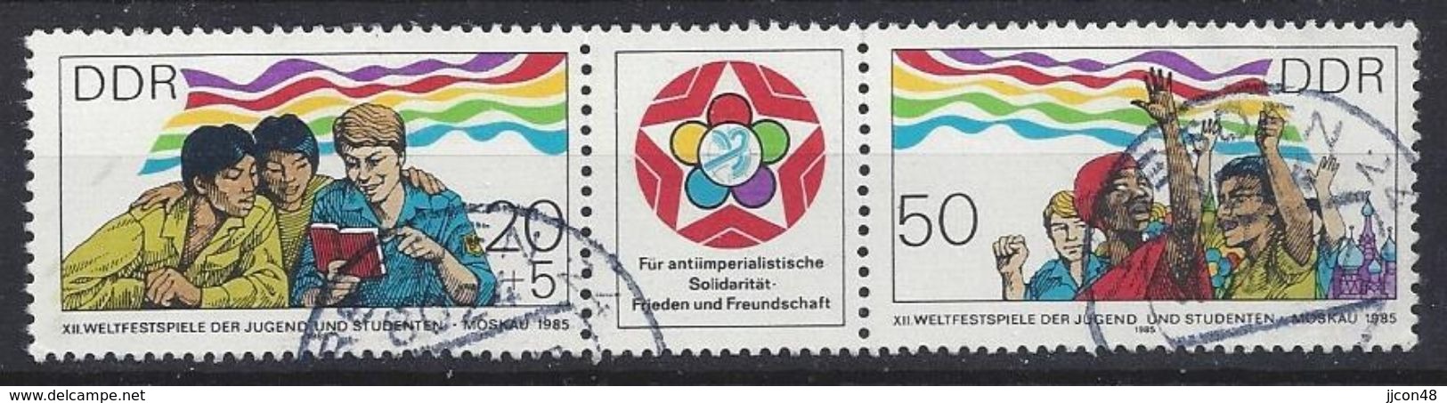 Germany (DDR) 1985  Weltfestspiele Der Jugend  (o) Mi.2959-2960 - Usati