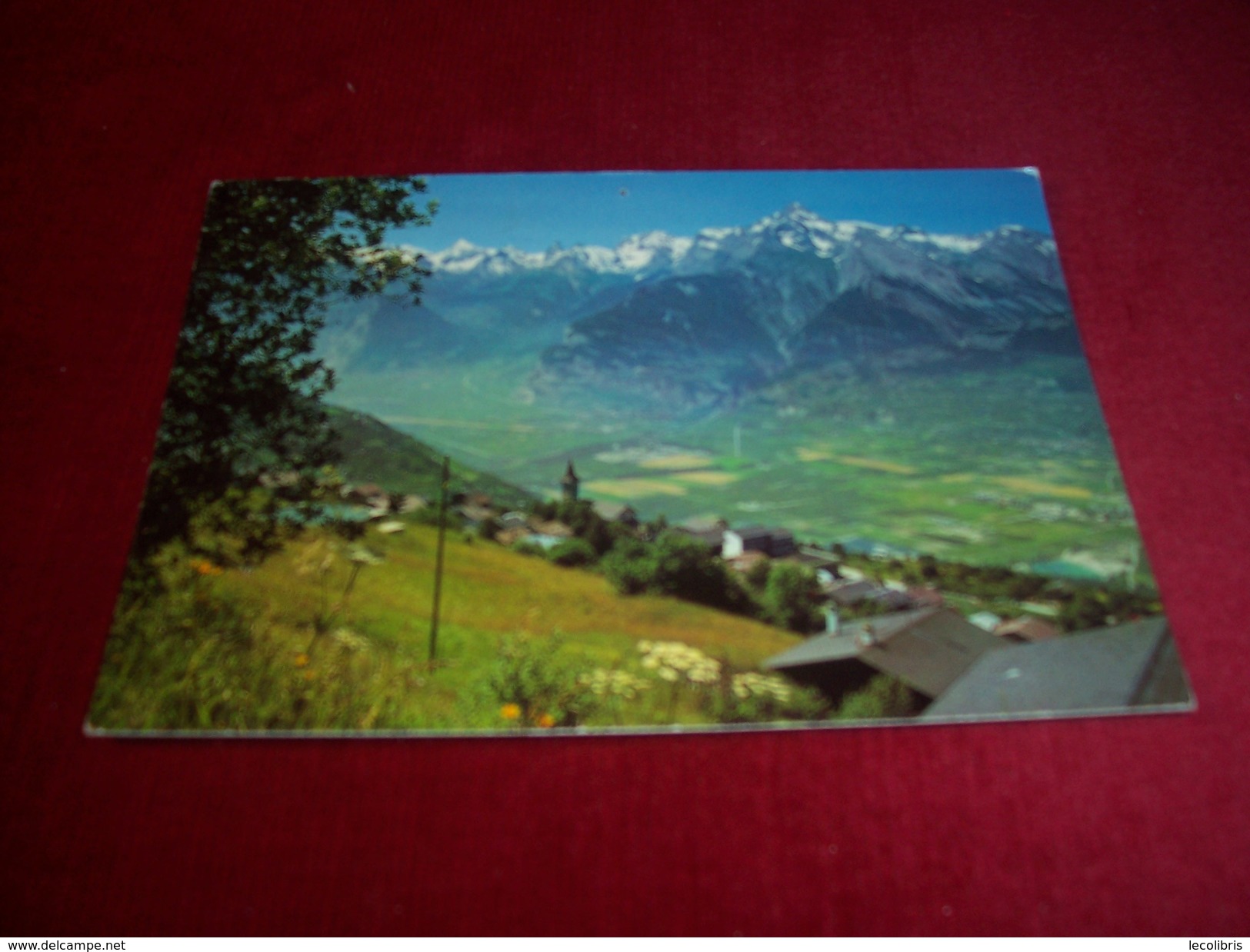 SUISSE  °° VEYSONNAZ VALAIS ET LES ALPES VAUDOISES LE 31 08 1988 - Veysonnaz