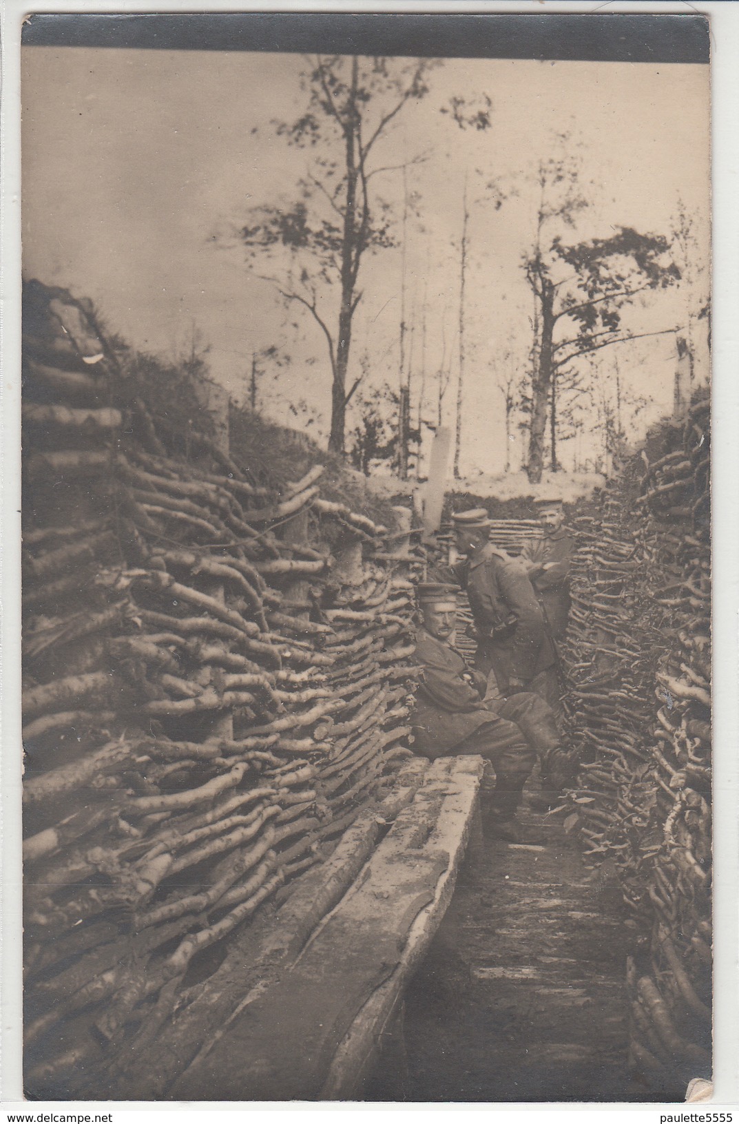 CPA Allemande-Militaires Soldats Allemand Tranchée Périscope Surveillance (guerre14-18) - Oorlog 1914-18