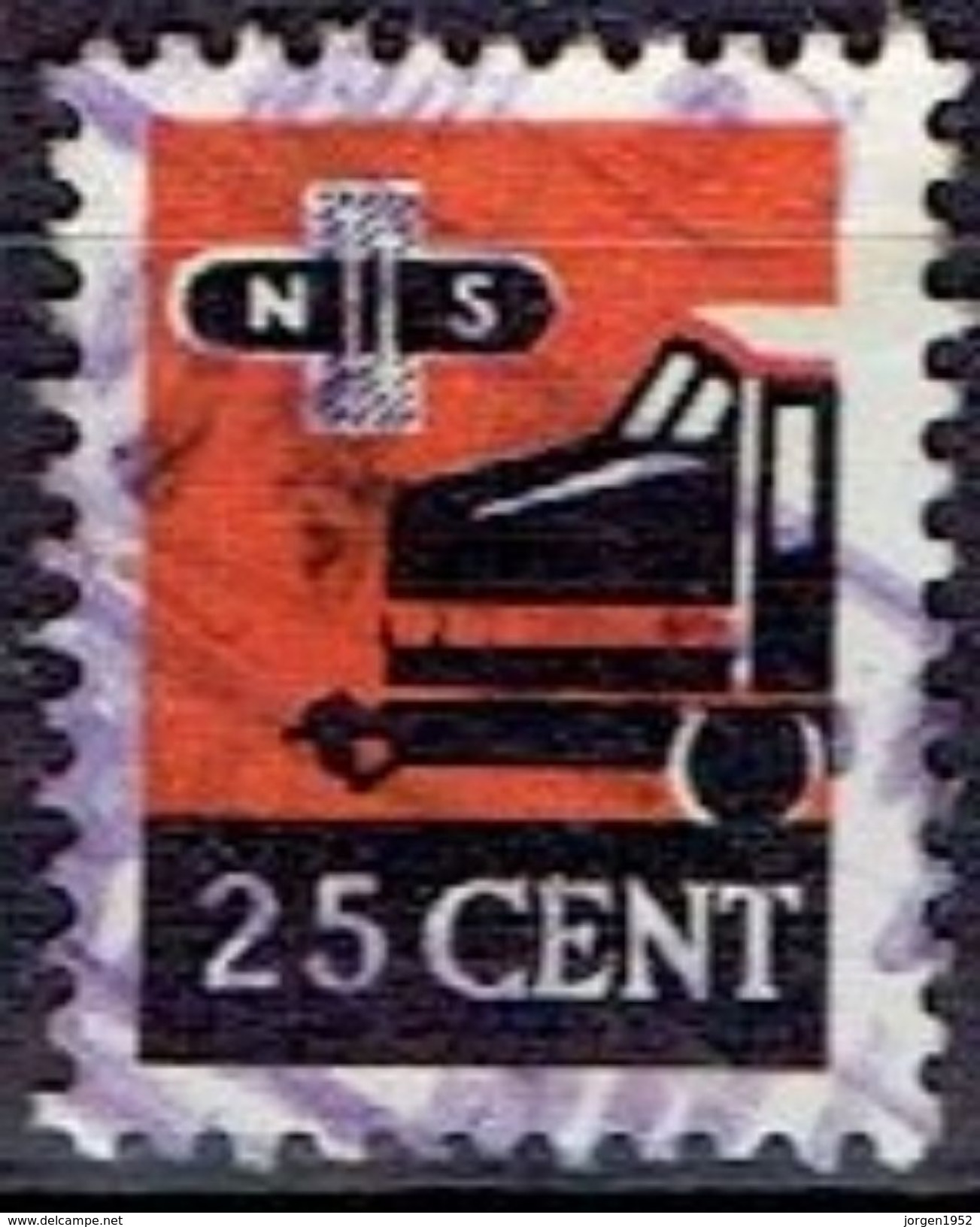 NETHERLANDS # NS 25 CENT - Railway