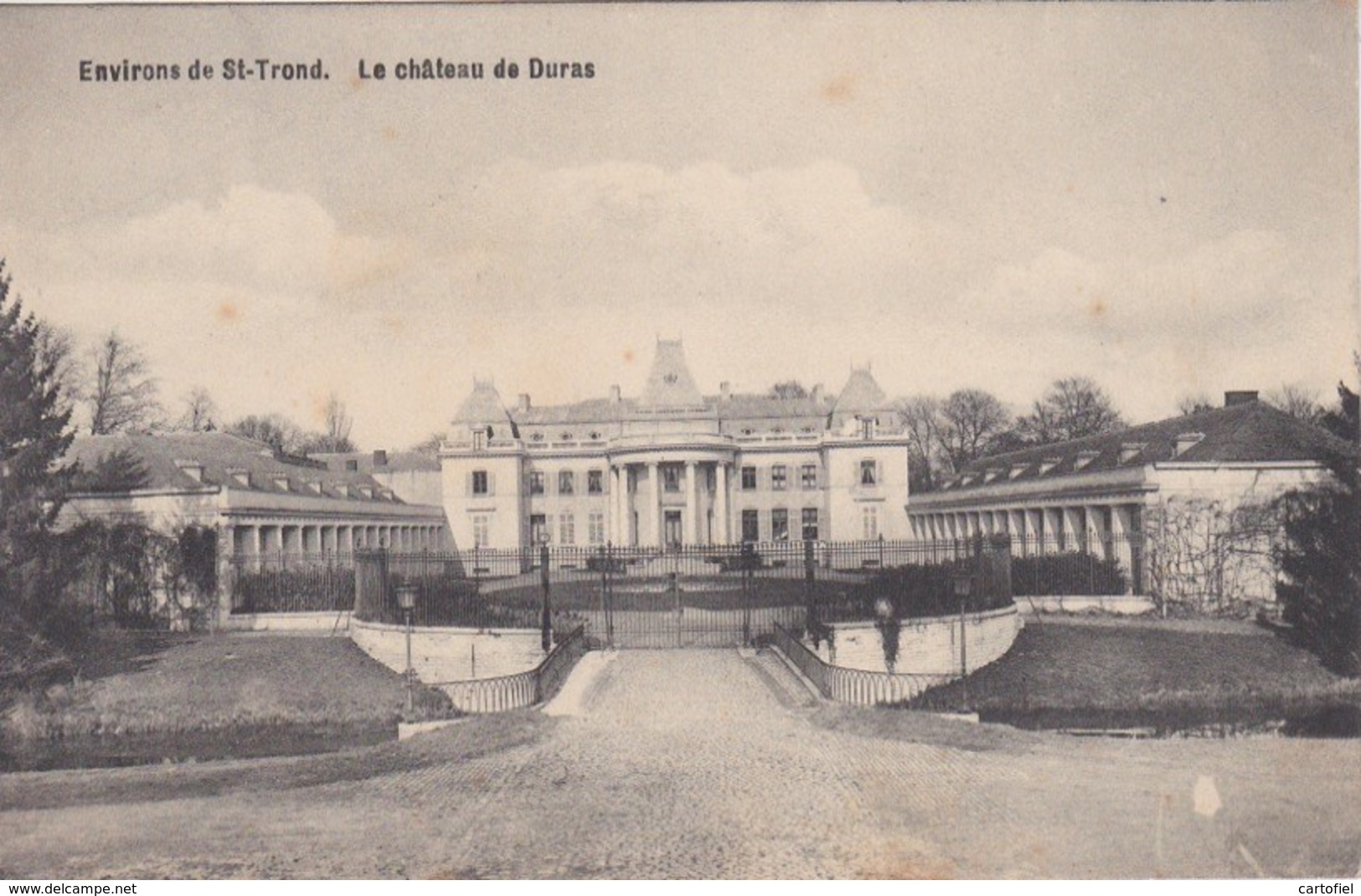 DURAS-SINT-TRUIDEN-KASTEEL-CHATEAU-VERSTUURDE KAART 1912 ZIE 2 SCANS - Sint-Truiden