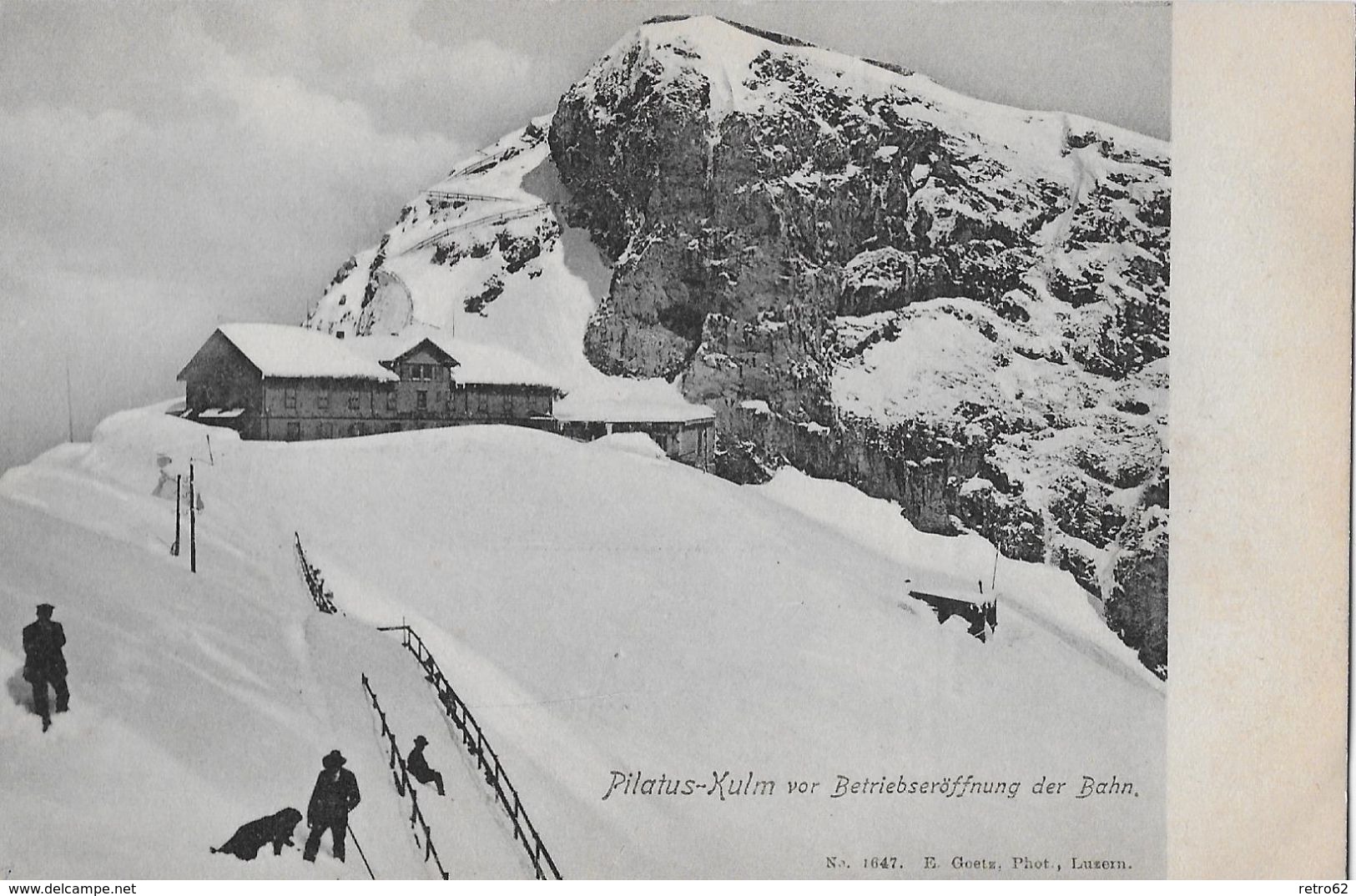 PILATUS KULM → Im Frühling Vor Der Betriebseröffnung Der Bahn, Ca.1910 - Autres & Non Classés