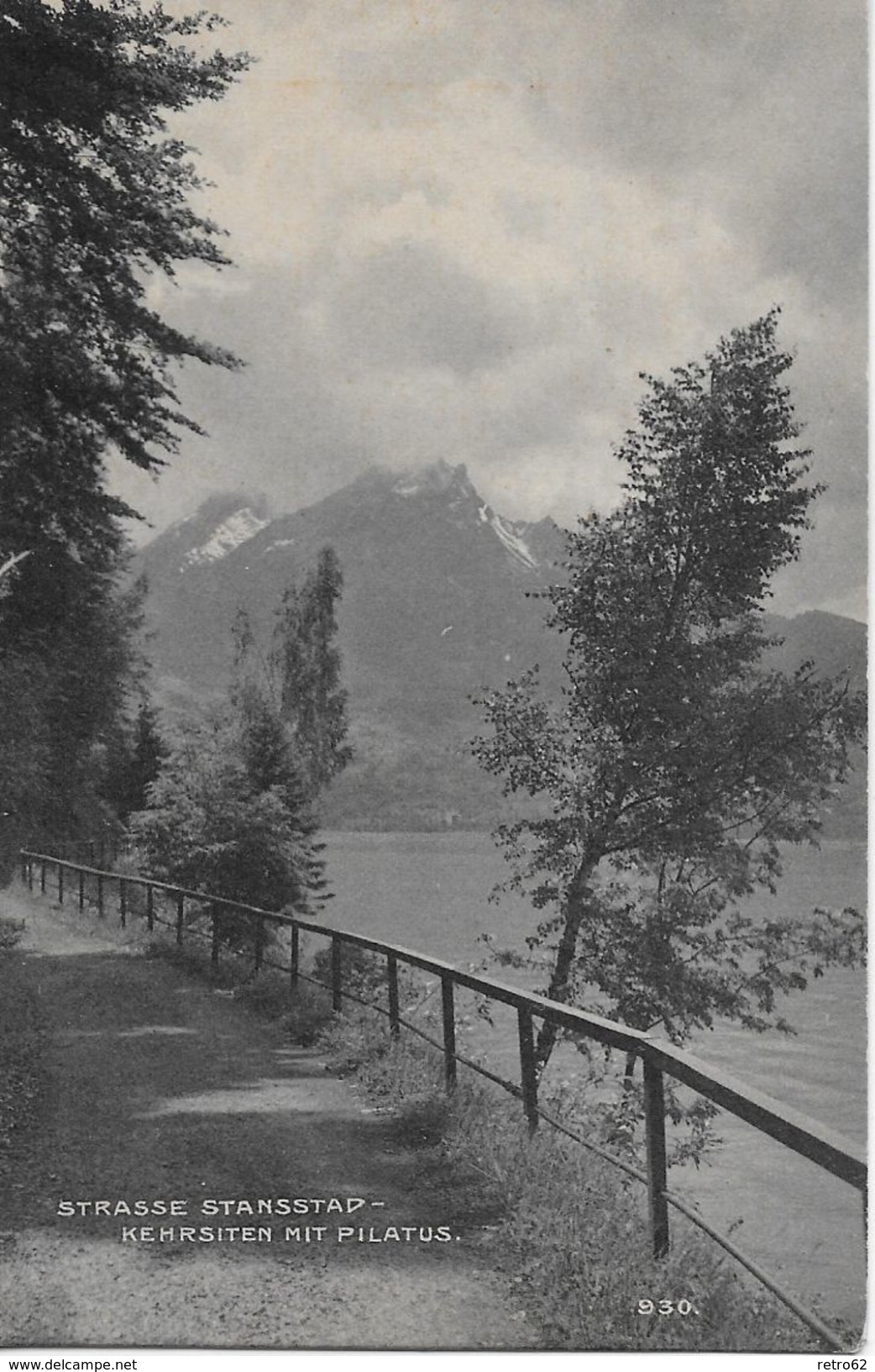 STRASSE STANSSTAD-KEHRSITEN → Seeweg Mit Dem Pilatus, Ca.1930 - Stans