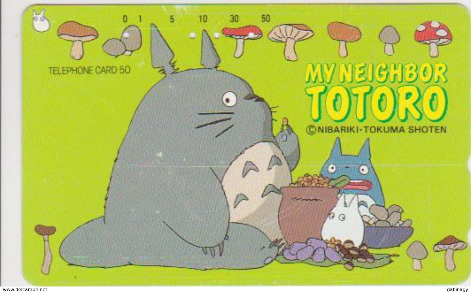 JAPAN - FREECARDS-0175 - 110-146137 - CARTOON - COMIC - MANGA - MY NEIGHBOR TOTORO - MUSHROOM - Japon