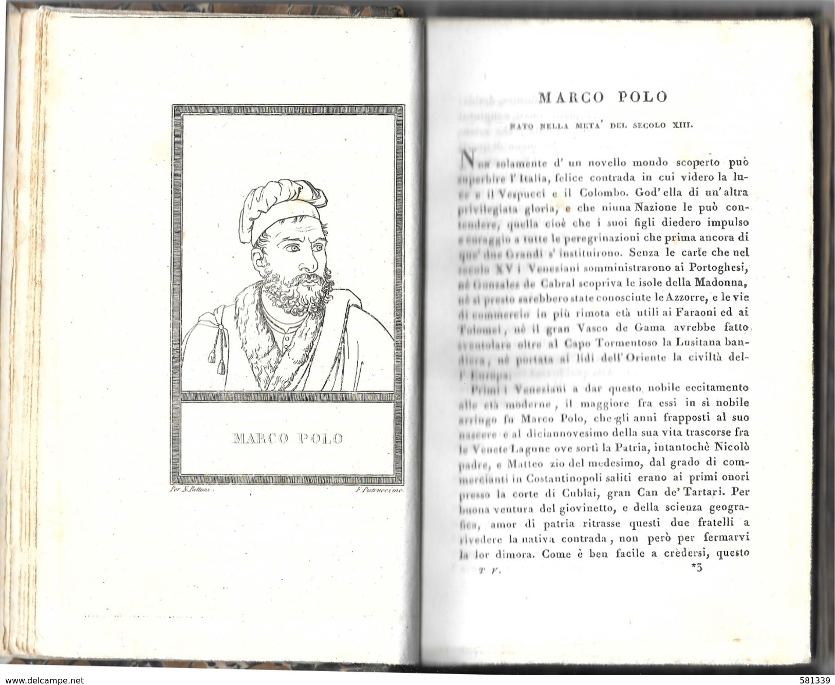 " VITE E RITRATTI Di UOMINI CELEBRI " Nicolò Bettoni 1821 , Con 40 Incisioni , Vol.5-6 - Bibliographie