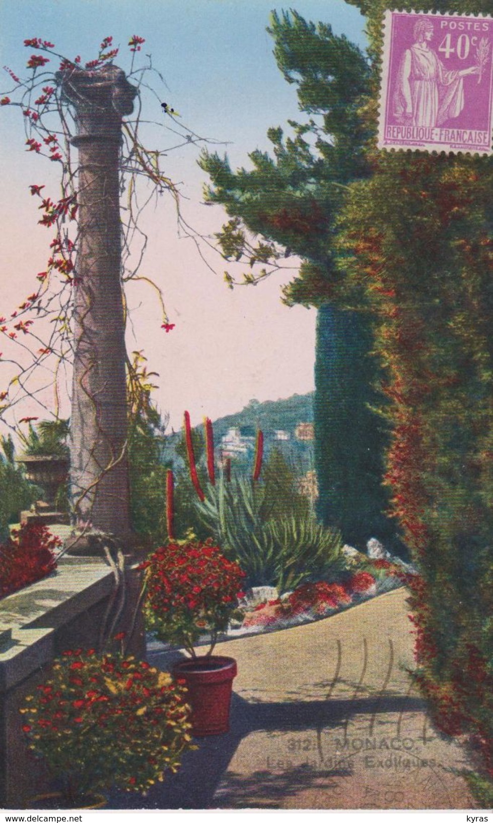 MONACO . Les Jardins Exotiques ( + Timbre Type Paix . 40c. Lilas NON Oblitéré  Type II) - Exotischer Garten