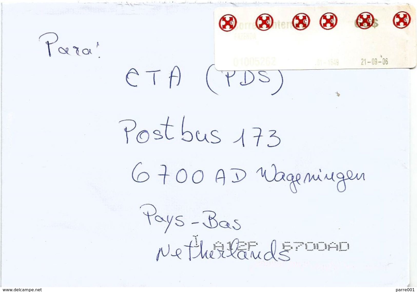 Cabo Verde 2006 Fazenda Meter Franking 2 EMA Cover - Kaapverdische Eilanden