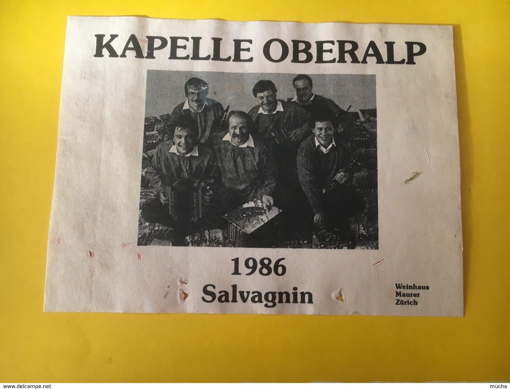 5643 -  Kapelle Oberalp Salvagnin 1986 Suisse - Musik