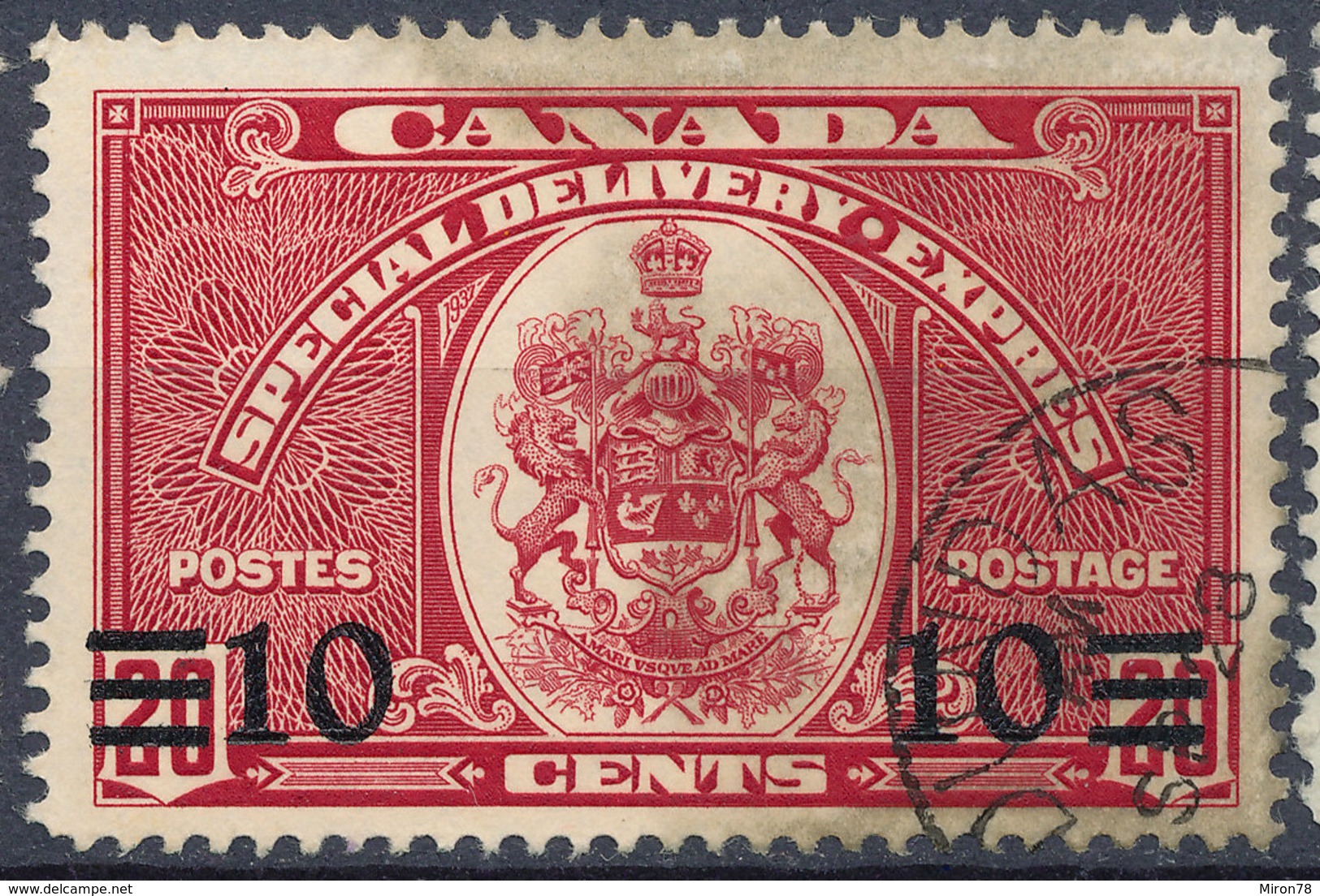 Stamp Canada  1939  Used - Correo Urgente