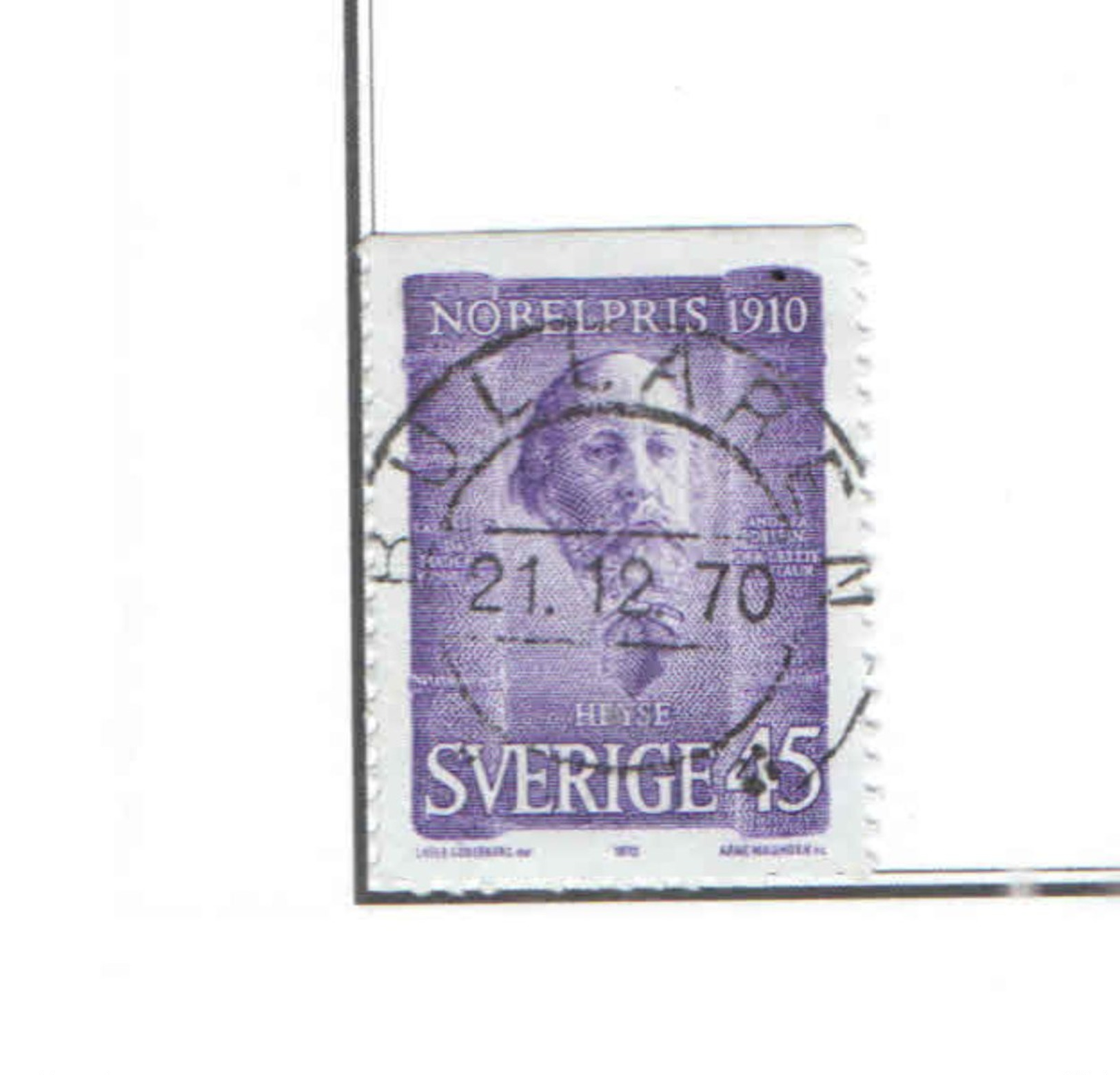 Svezia PO1970 Premi Nobel.Scott 878+ See Scans - Nuovi