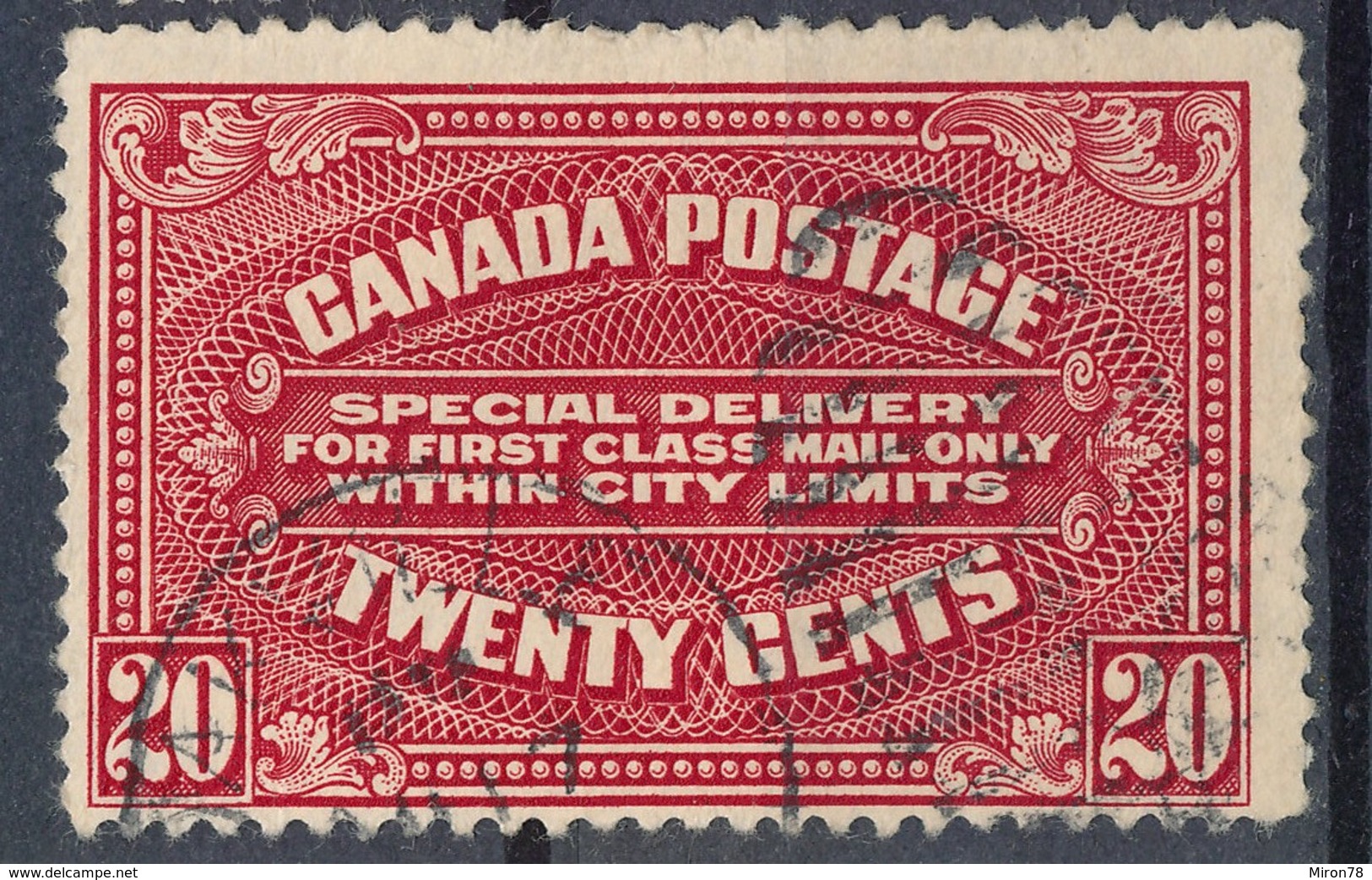 Stamp Canada  1922 20c Used - Exprès