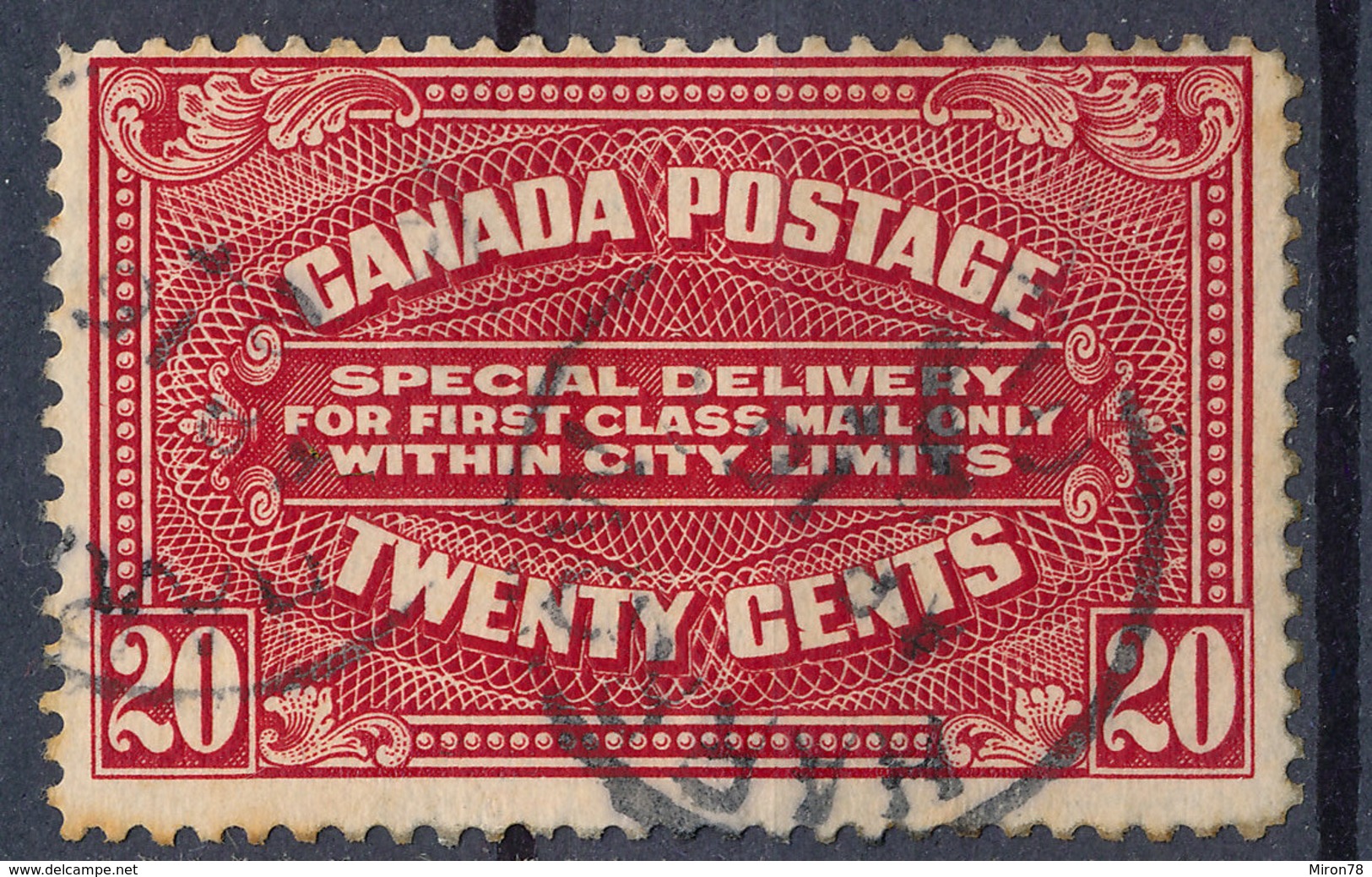 Stamp Canada  1922 20c Used - Exprès