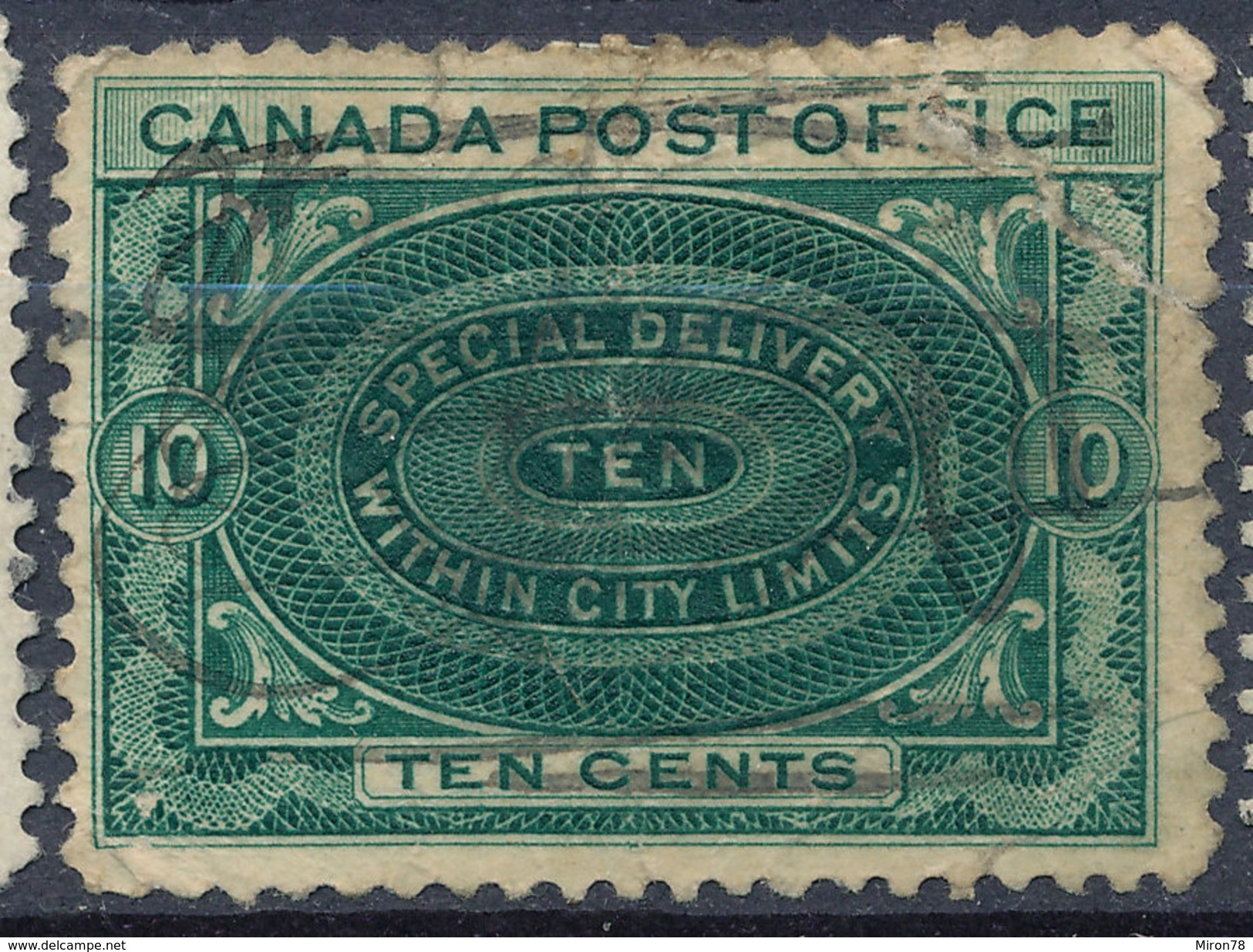 Stamp Canada  1898 10c Used - Exprès