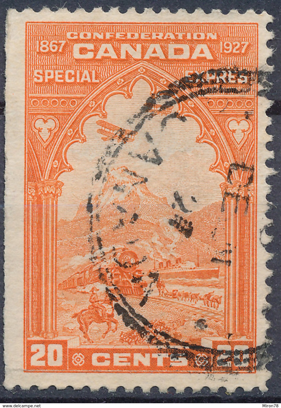 Stamp Canada  1927 20c Used - Correo Urgente