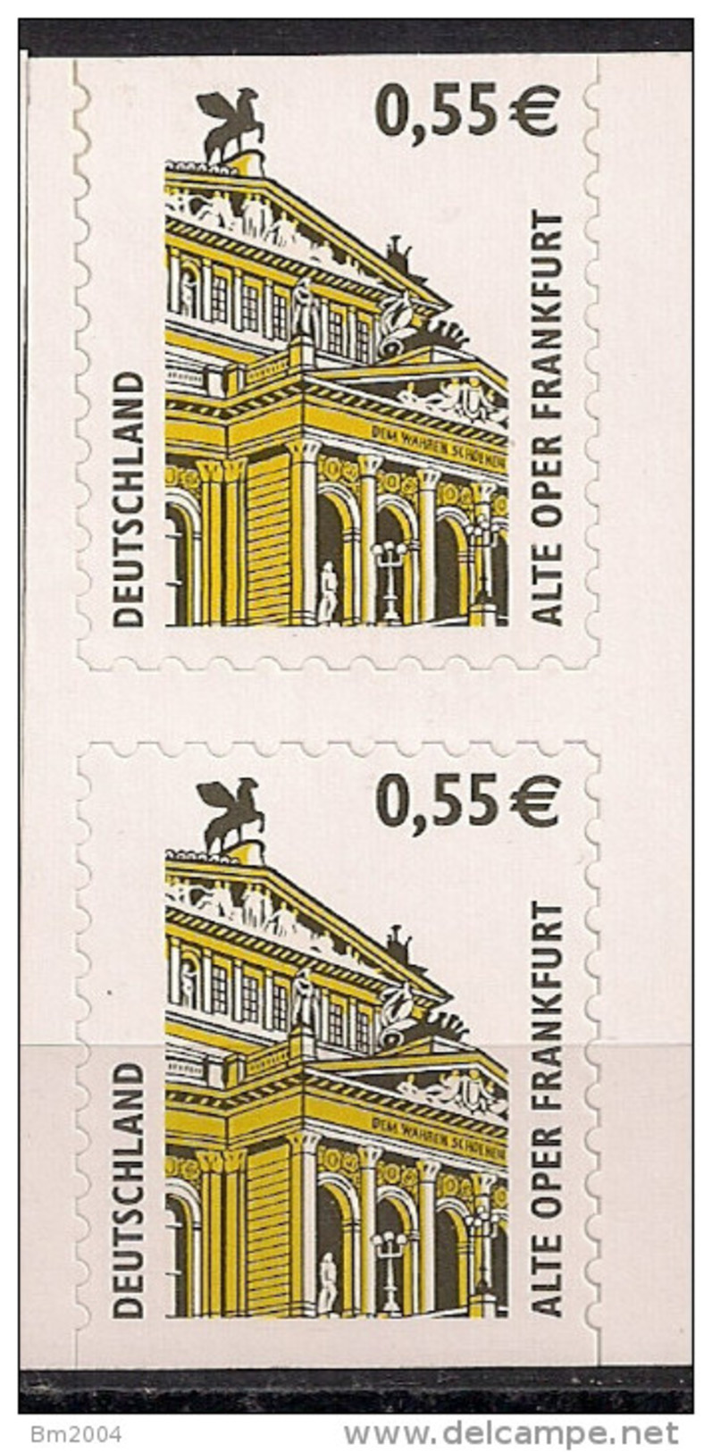 2002 Allem. Fed. Yv. 2131a Mi.  2304 BC BD **MNH  Alte Oper Frankfurt - Nuevos