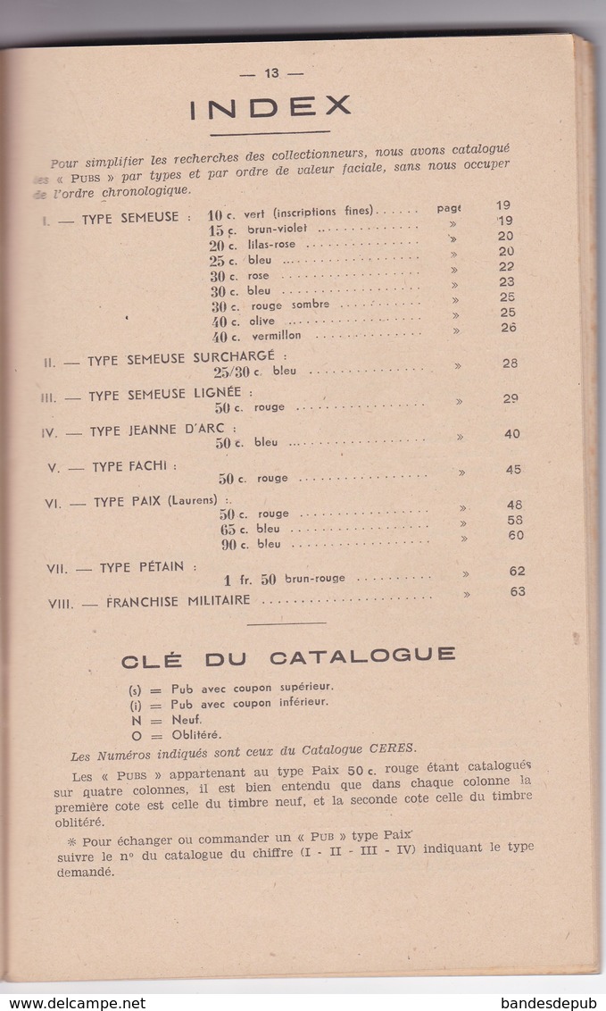 CERES CATALOGUE 1950  CARNETS TIMBRES BANDELETTE PUBLICITE PUBS  PLUS COUPURE JOURNAL DIGEAUX - Autres & Non Classés