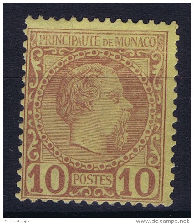 Monaco:  Mi  4   MH/* Flz/ Charniere  1885 - Neufs