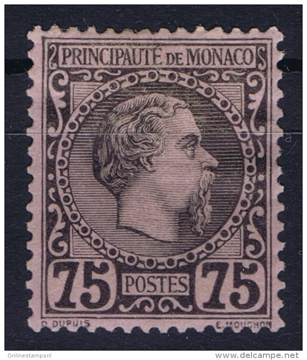 Monaco:  Mi 8  MH/* Flz/ Charniere  1885 - Neufs