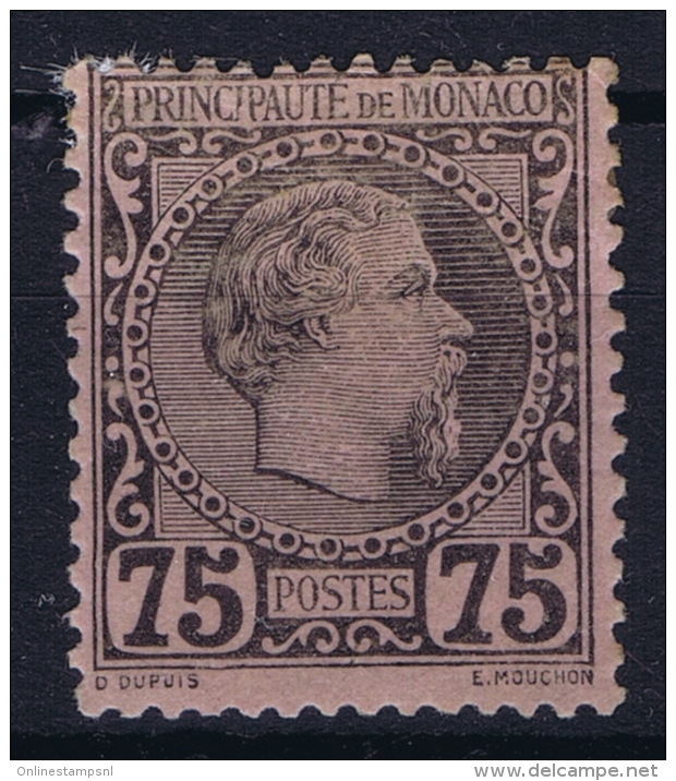 Monaco:  Mi 8  MH/* Flz/ Charniere  1885 - Neufs