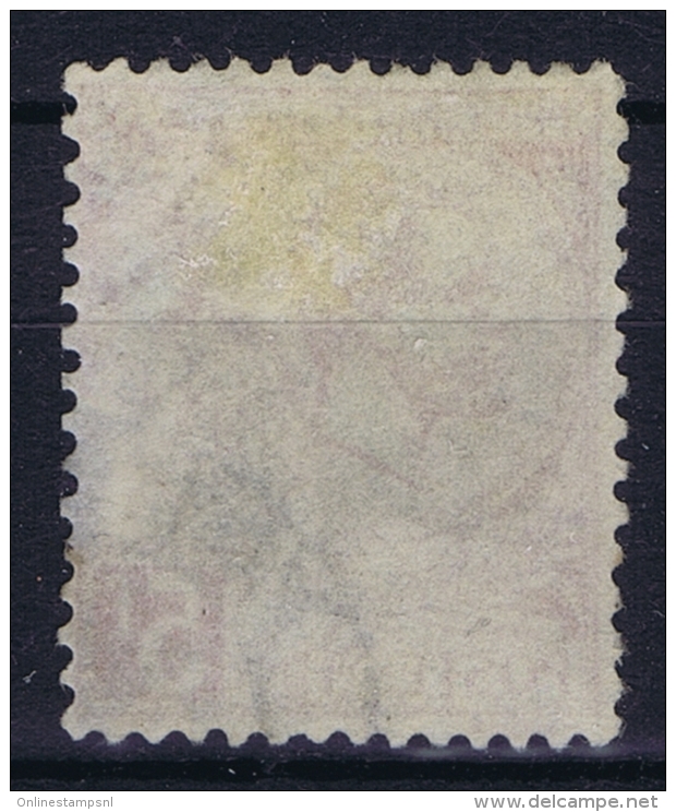 Monaco:  Mi 21a Karmin  Obl./Gestempelt/used  1891 - Gebraucht