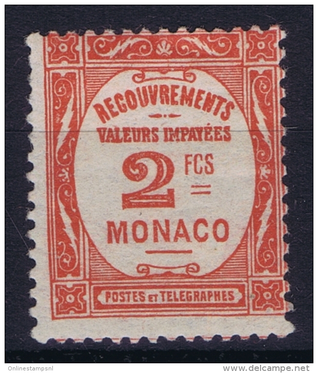 Monaco:  Mi P  26 MH/* Flz/ Charniere 1932 - Postage Due