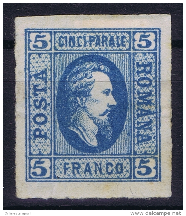 Romania:  Mi 12 Y   MH/* Flz/ Charniere  1865 - 1858-1880 Moldavië & Prinsdom