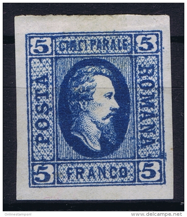 Romania:  Mi 12 X   MH/* Flz/ Charniere  1865 - 1858-1880 Moldavia & Principality