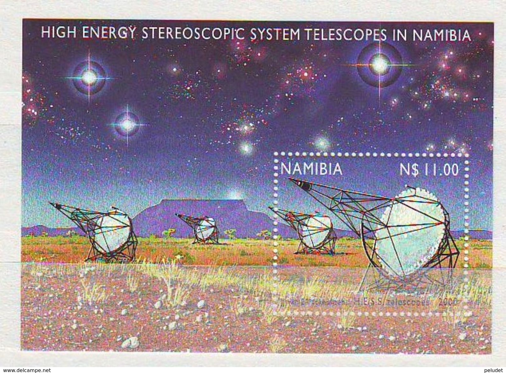 Namibia - 2000 High Energy Stereoscopic System Telescopes Project - Namibian Khomas Highlands  - Ms.- Mint ** - Namibia (1990- ...)