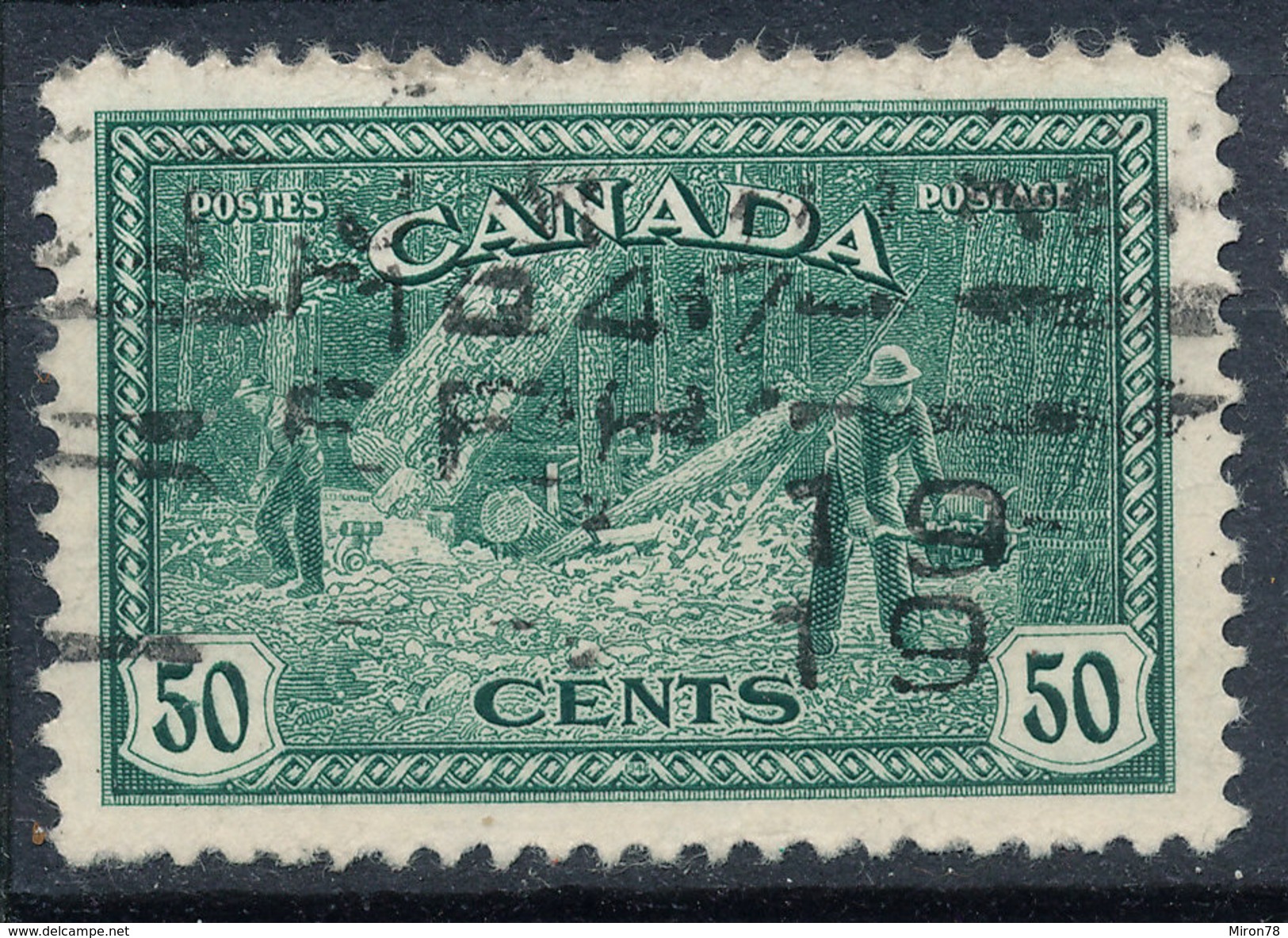 Stamp Canada  1946 50c Used - Used Stamps