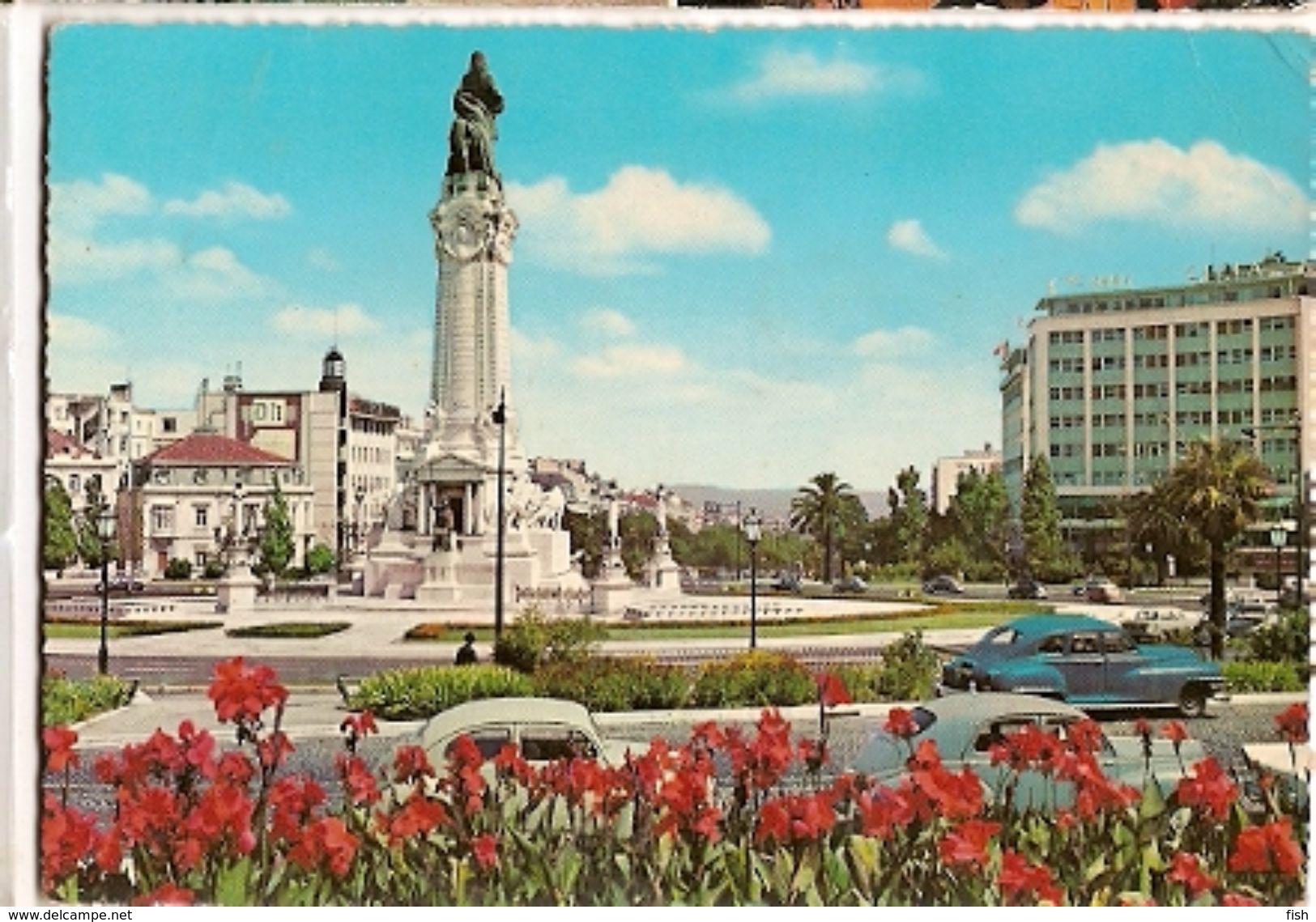 Portugal & Circulated, Marques De Pombal Square, Lisbon To Lourenço Marques Moçambique 1966 (755) - Monuments