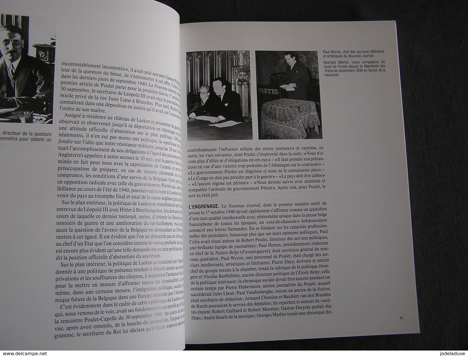 JOURS DE GUERRE Jours Noirs Tome 8 Régionalisme 1940 1945 Belgique Collaboration Rex Degrelle Légion Wallonne Waffen SS