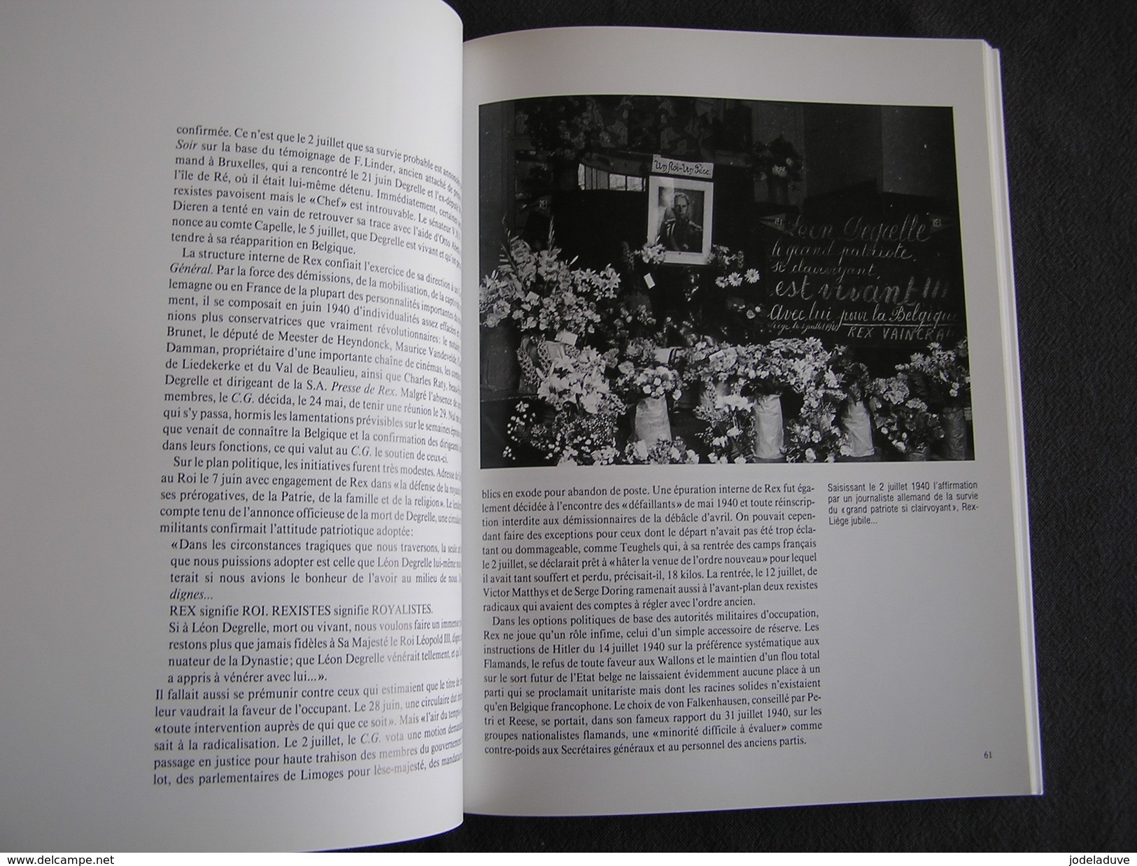 JOURS DE GUERRE Jours Noirs Tome 8 Régionalisme 1940 1945 Belgique Collaboration Rex Degrelle Légion Wallonne Waffen SS