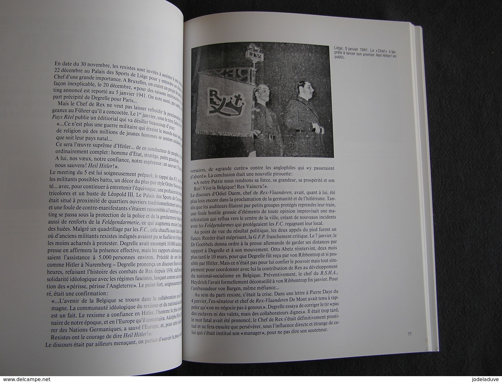 JOURS DE GUERRE Jours Noirs Tome 8 Régionalisme 1940 1945 Belgique Collaboration Rex Degrelle Légion Wallonne Waffen SS