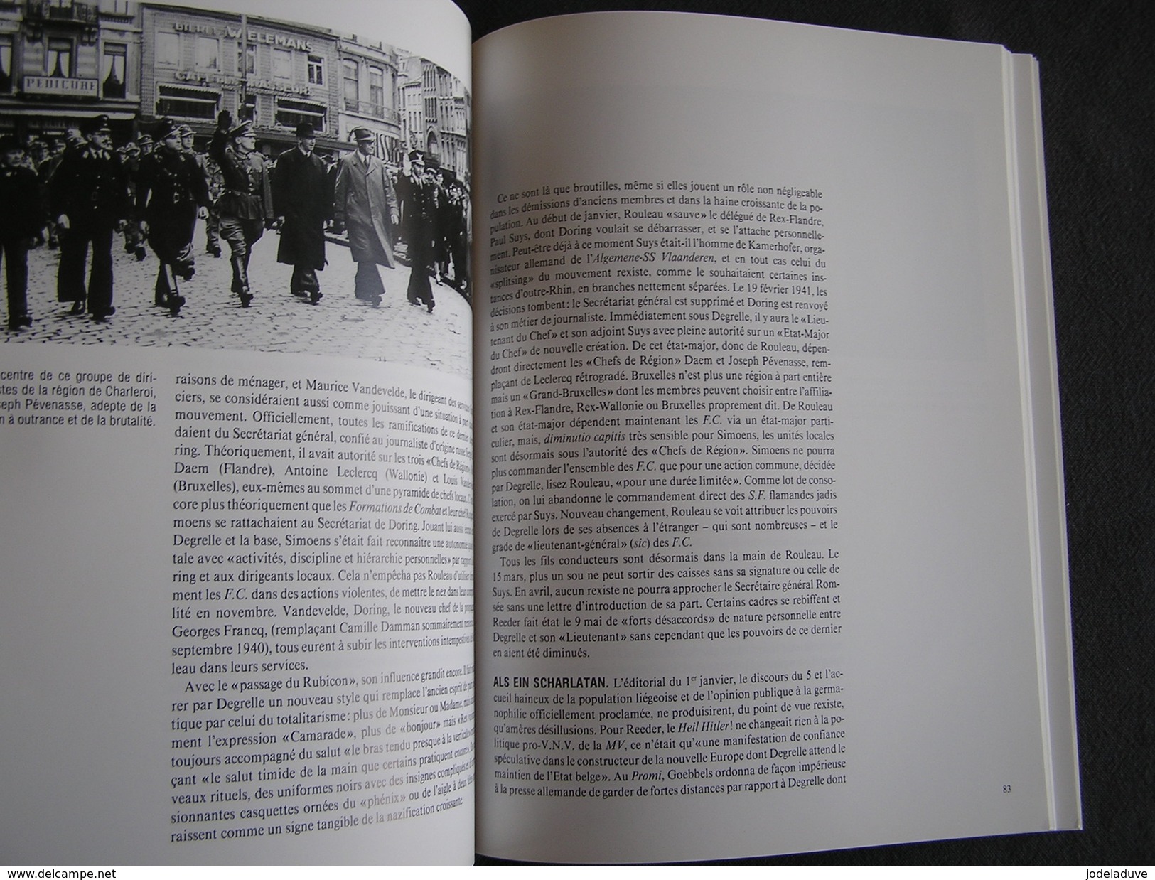 JOURS DE GUERRE Jours Noirs Tome 8 Régionalisme 1940 1945 Belgique Collaboration Rex Degrelle Légion Wallonne Waffen SS