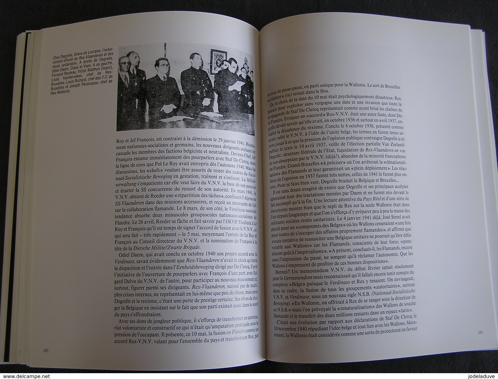 JOURS DE GUERRE Jours Noirs Tome 8 Régionalisme 1940 1945 Belgique Collaboration Rex Degrelle Légion Wallonne Waffen SS